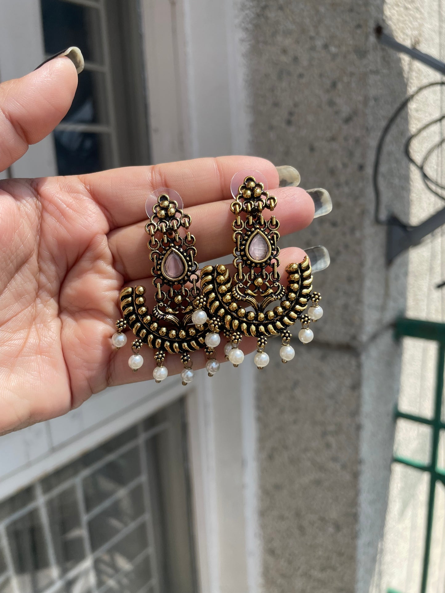 Temple earrings