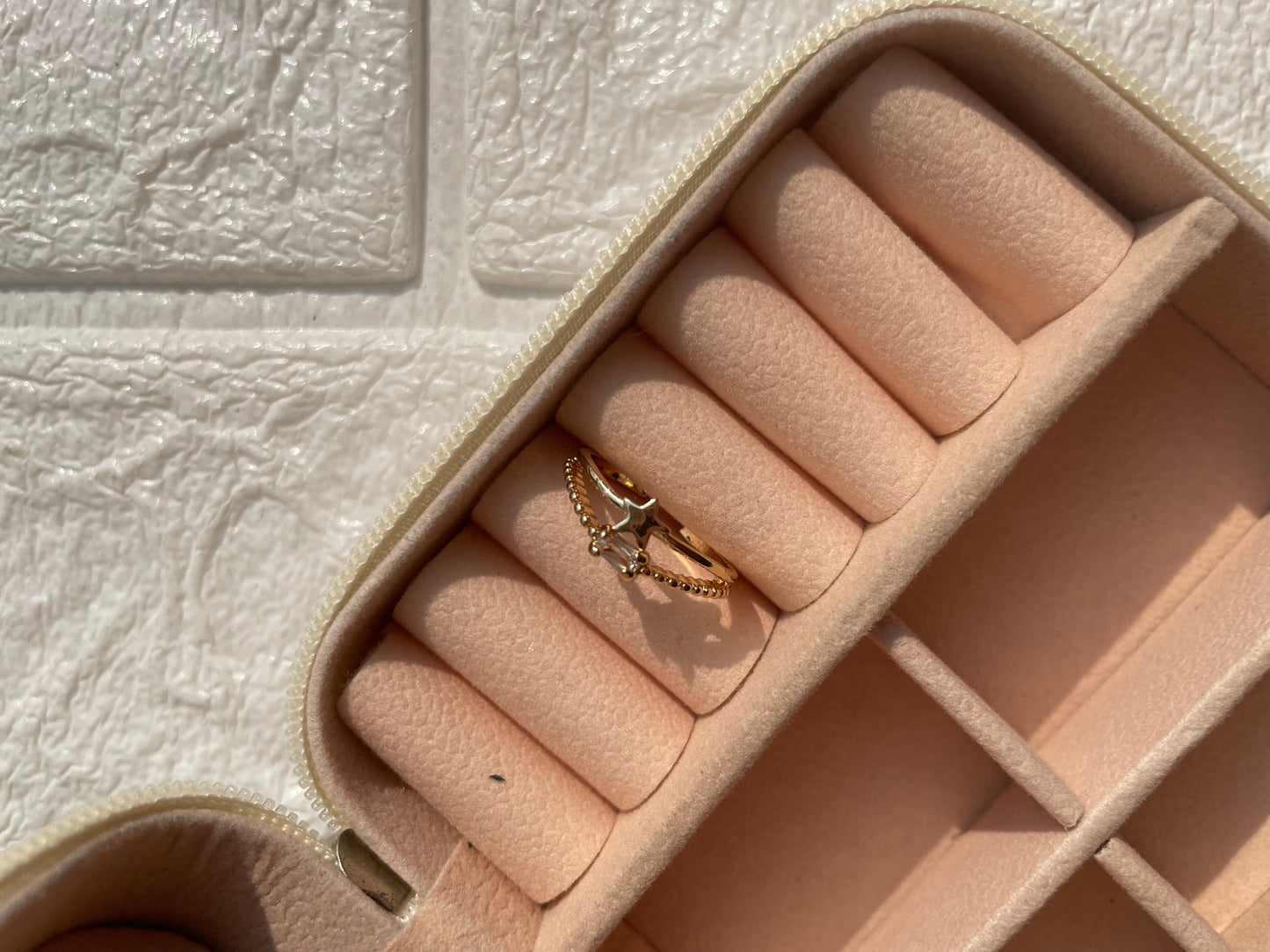 Shop double star ring at Jewellery Lovers. Anti-tarnish, trendy & perfect for daily or festive wear. Free shipping available. jewellerylovers