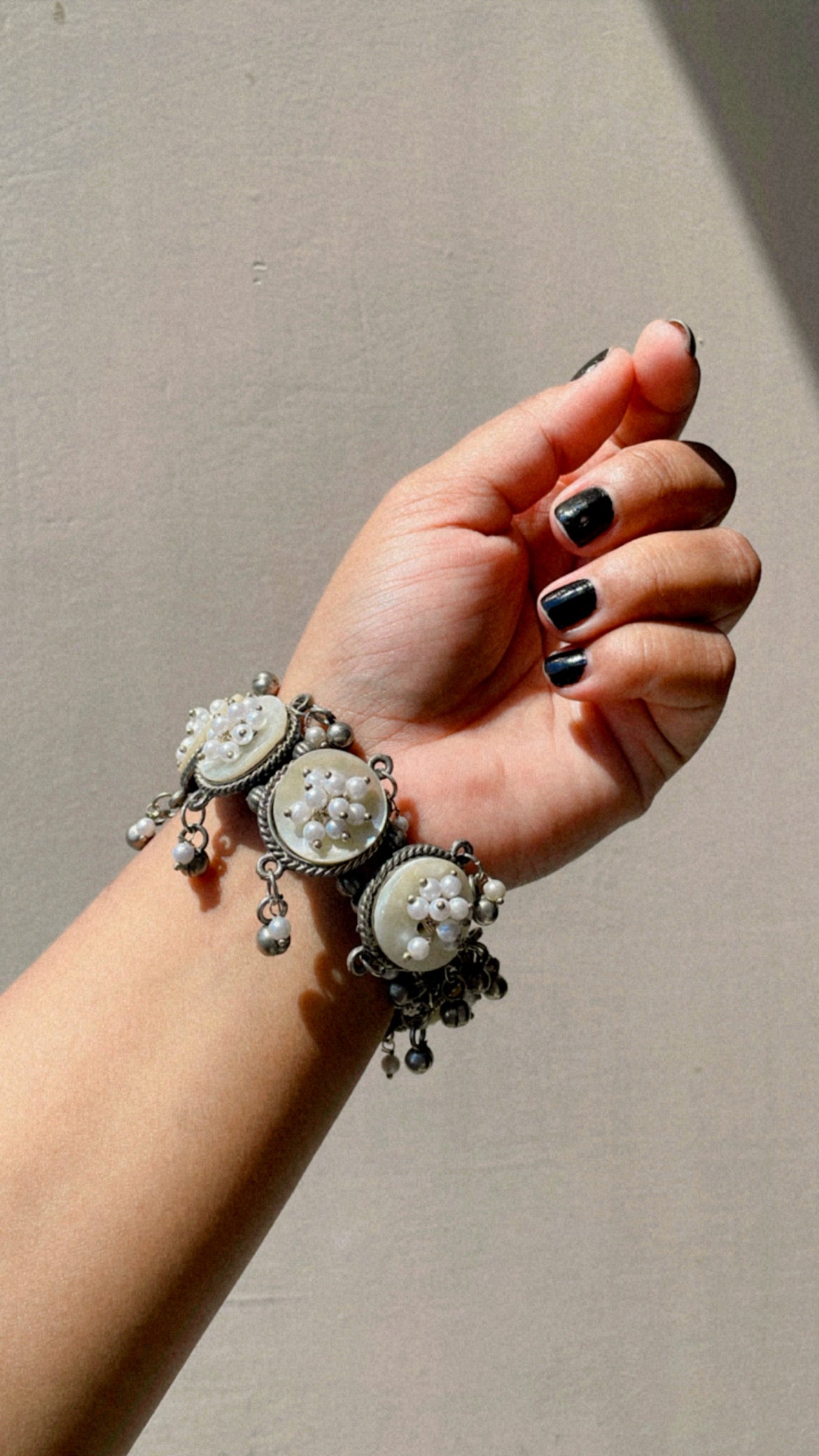 White flower bangles