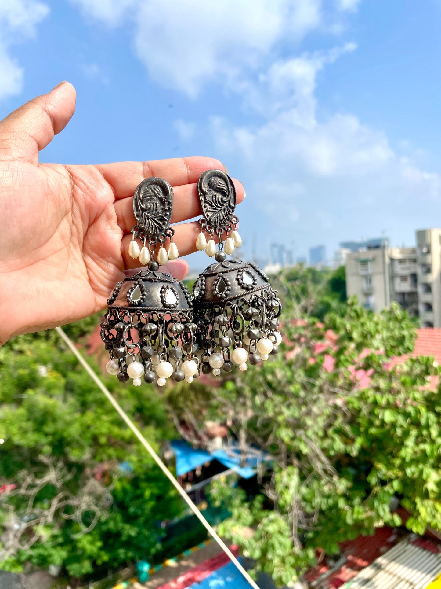 Shop shyla jhumka at Jewellery Lovers. Anti-tarnish, trendy & perfect for daily or festive wear. Free shipping available. jewellerylovers