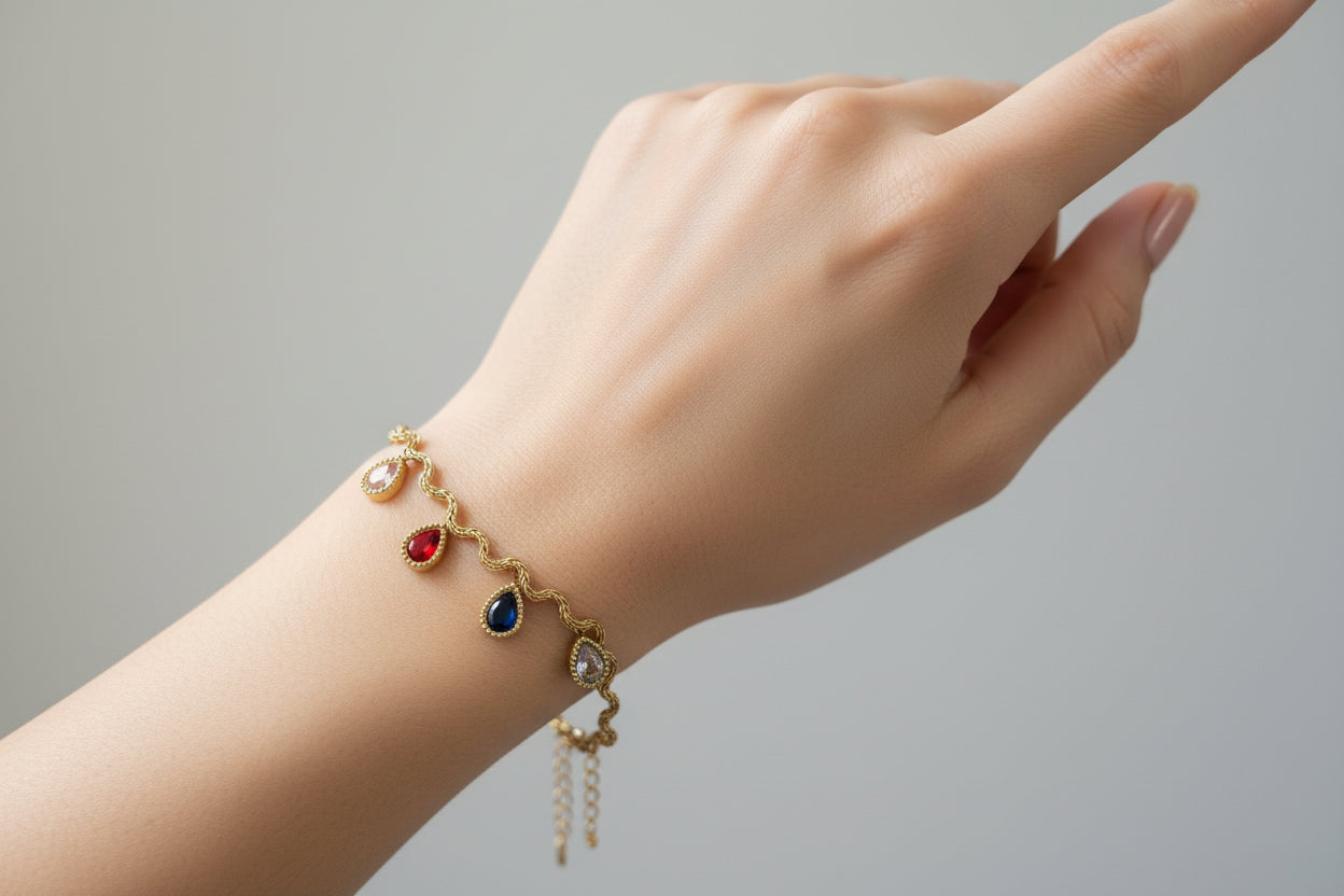 Multicolour chain bracelet jewellerylovers