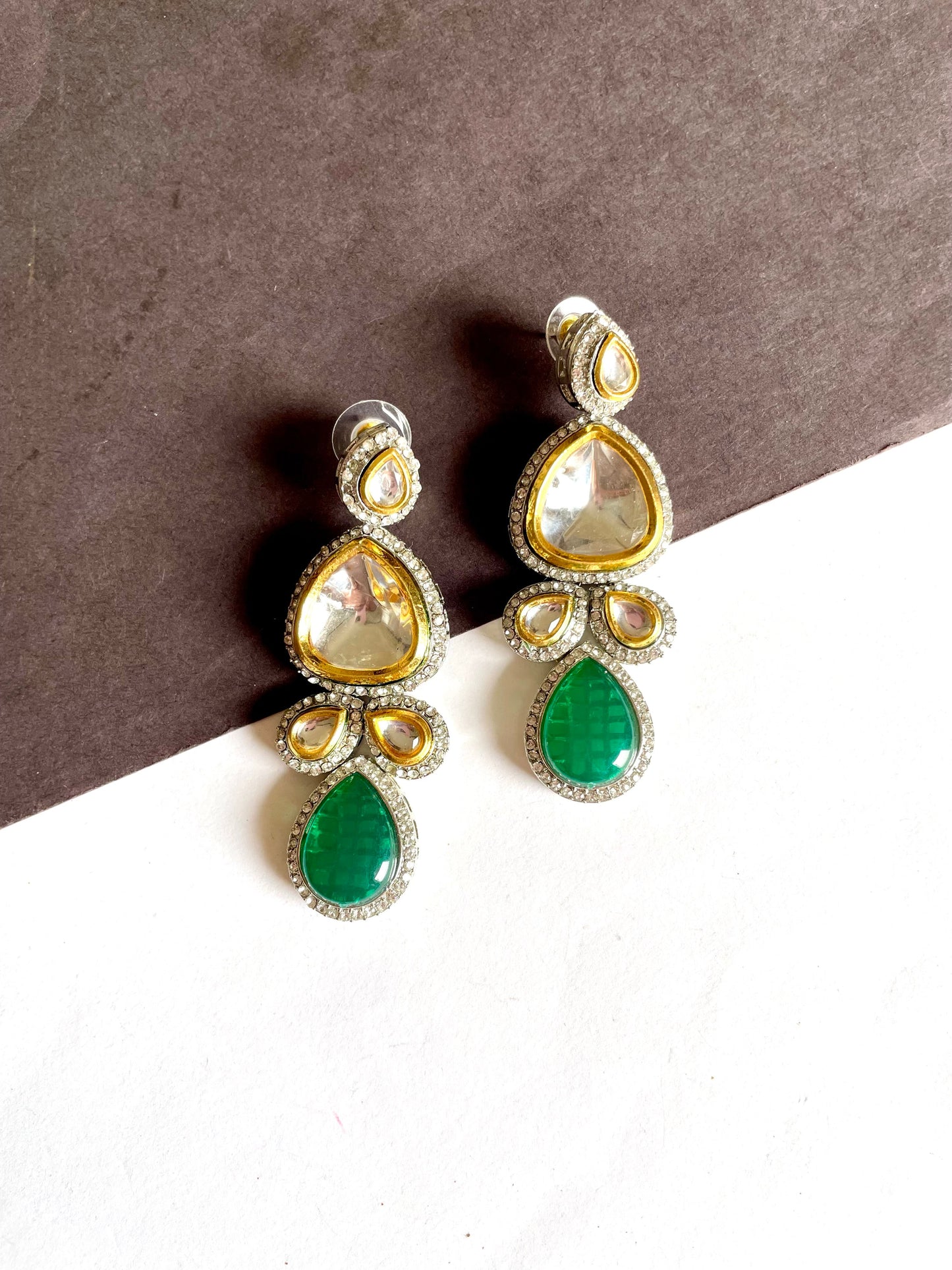 Shop american diamond earrings at Jewellery Lovers. Anti-tarnish, trendy & perfect for daily or festive wear. Free shipping available. jewellerylovers