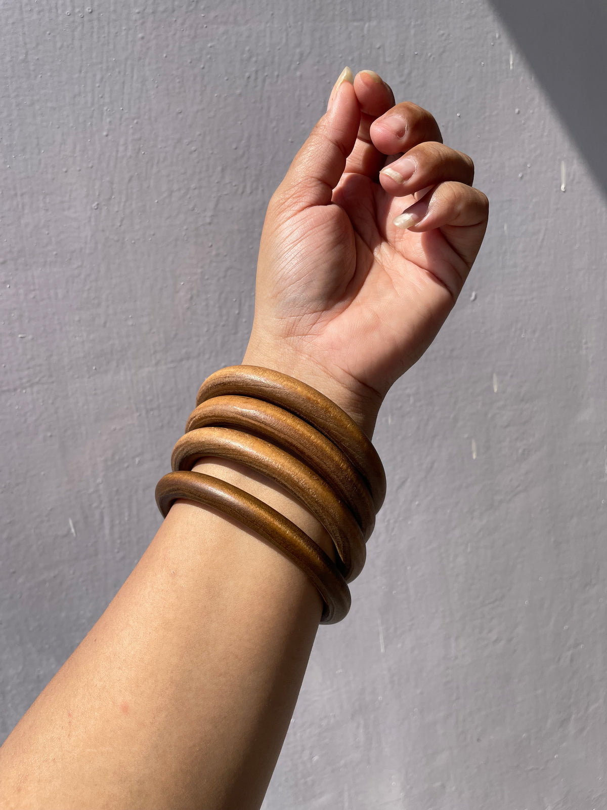 wooden bangles size 2.8 light shade jewellerylovers