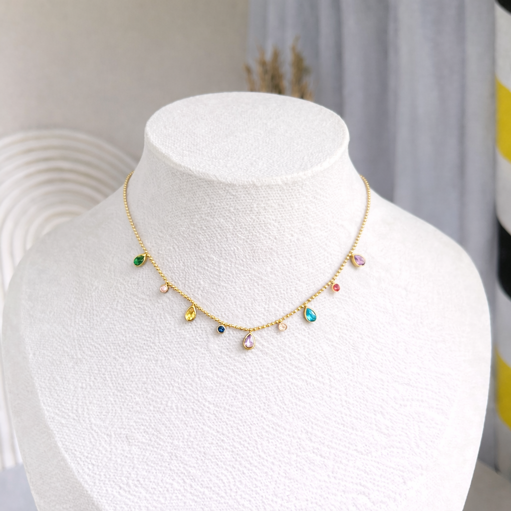 Premium multicolour beads necklace jewellerylovers