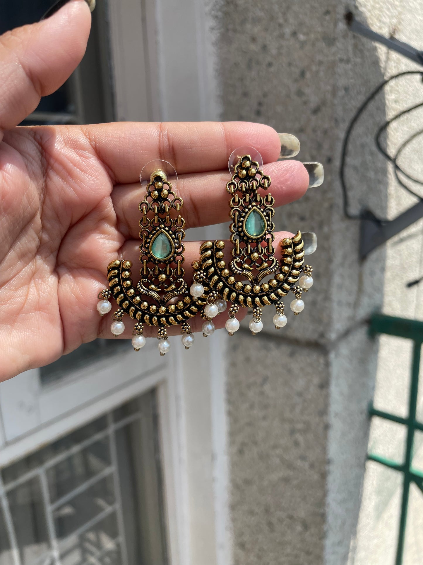 Temple earrings