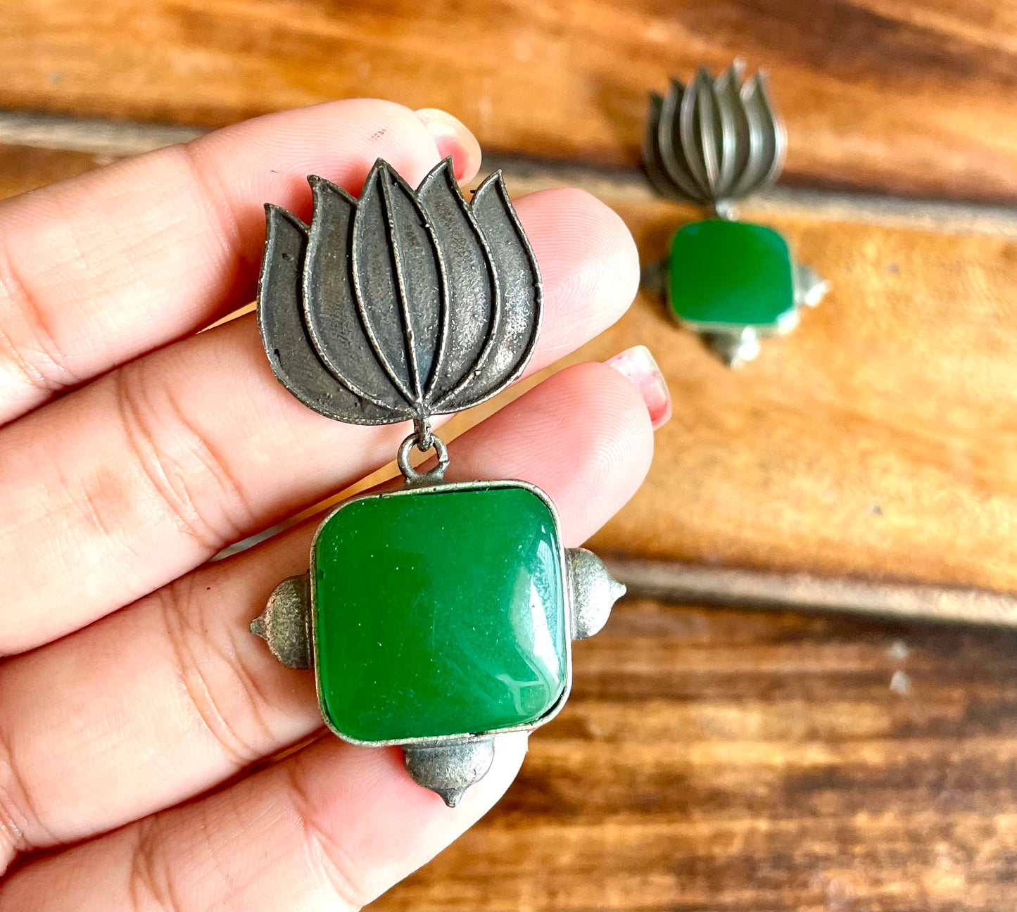 Shop lotus earrings at Jewellery Lovers. Anti-tarnish, trendy & perfect for daily or festive wear. Free shipping available. jewellerylovers