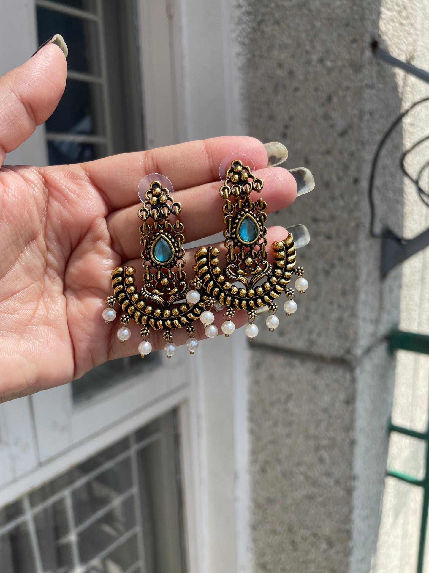 Temple earrings