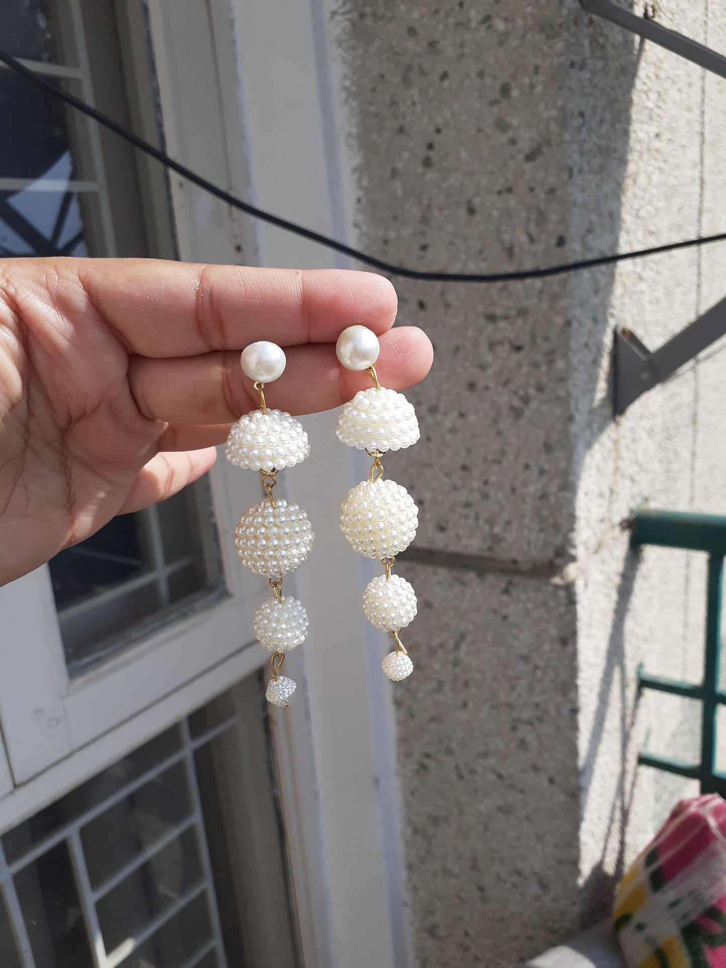 Pearl earrings