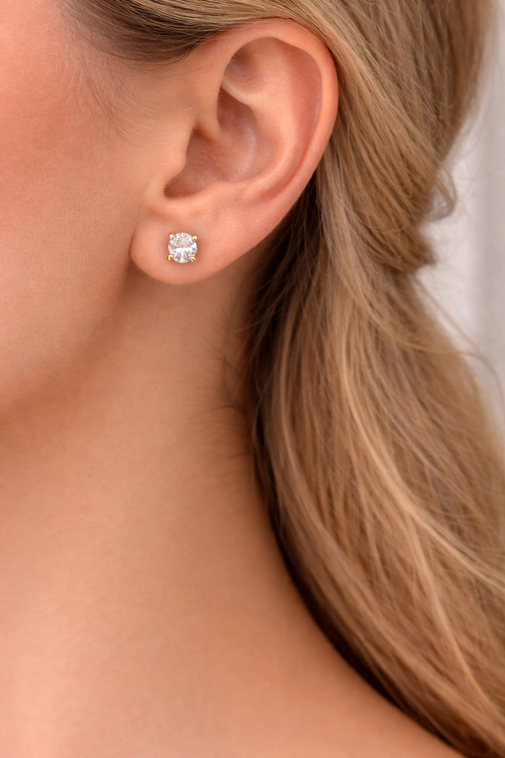 Crystal studs anti tarnished jewellerylovers