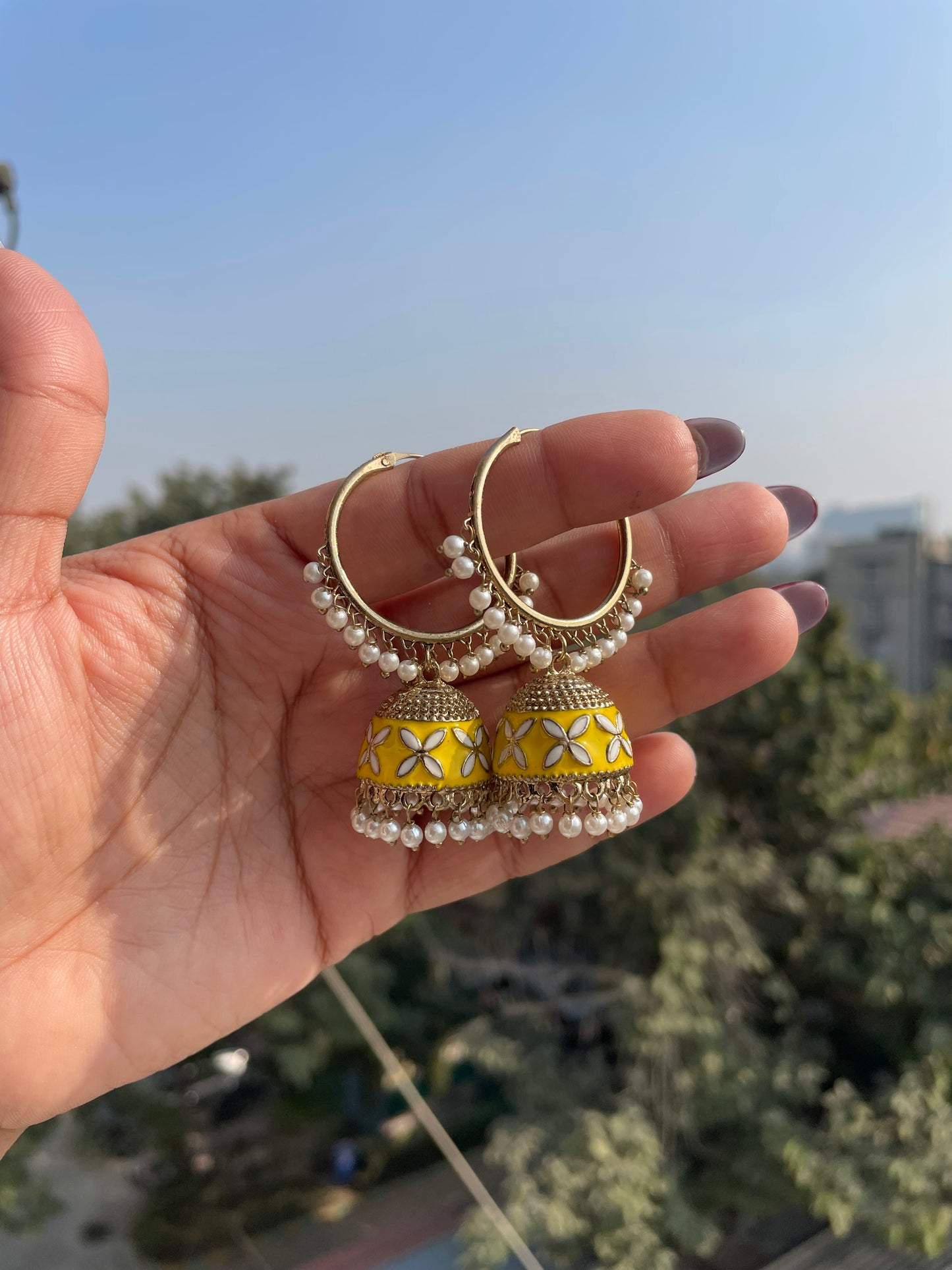 Handpainted jhumkiyaan jewellerylovers