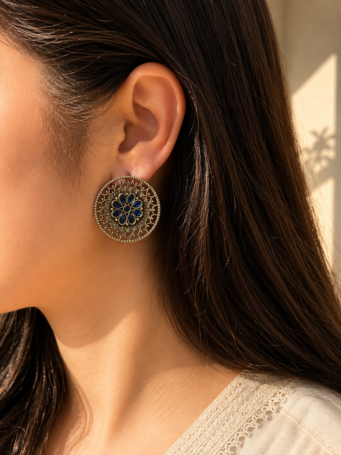 Gold tone studs jewellerylovers