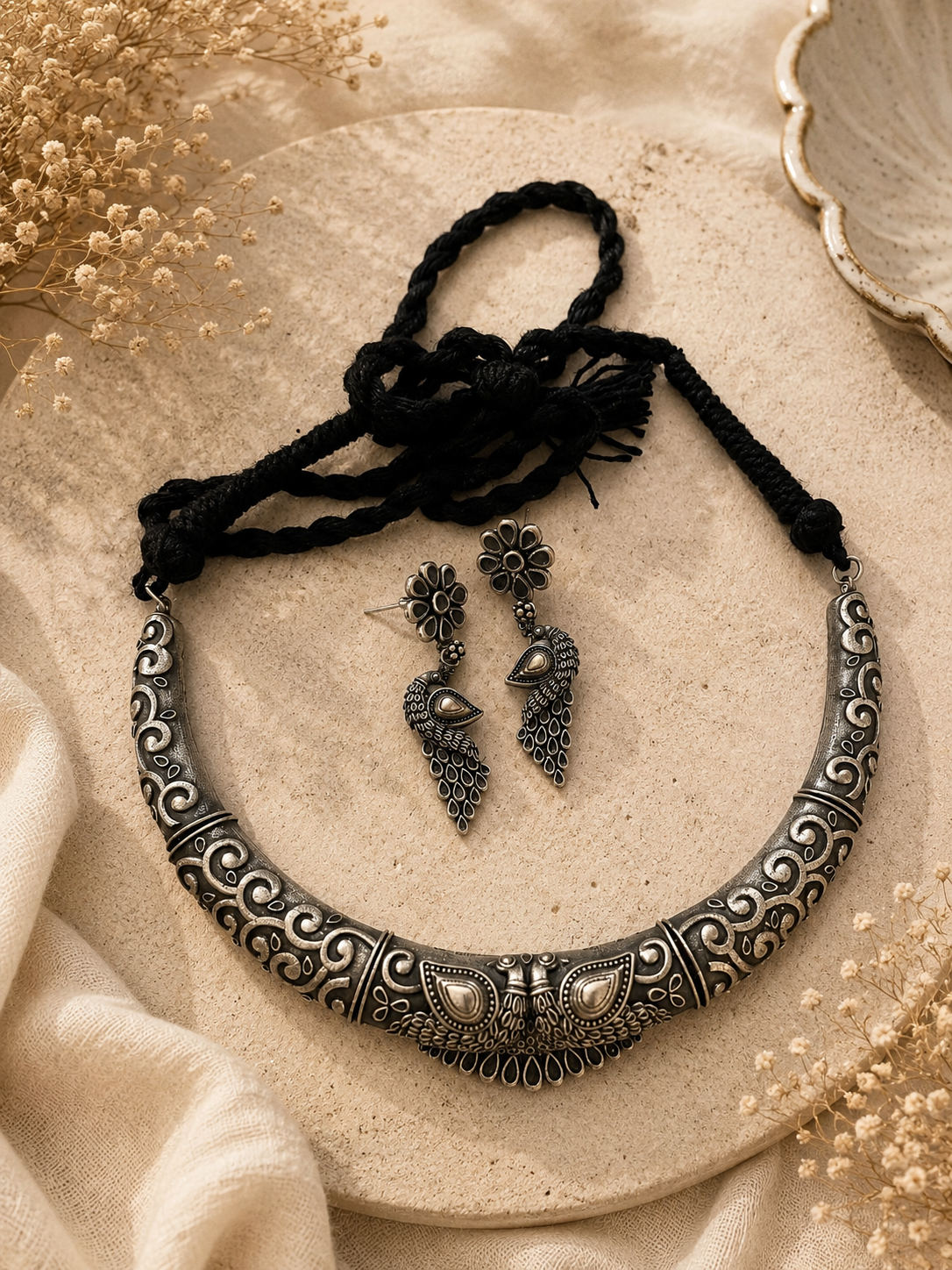 Hasli style necklace with earrings jewellerylovers