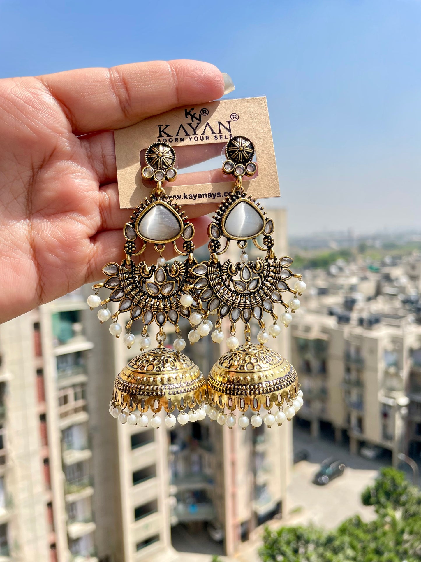 Antique Kashmiri jhumka jewellerylovers