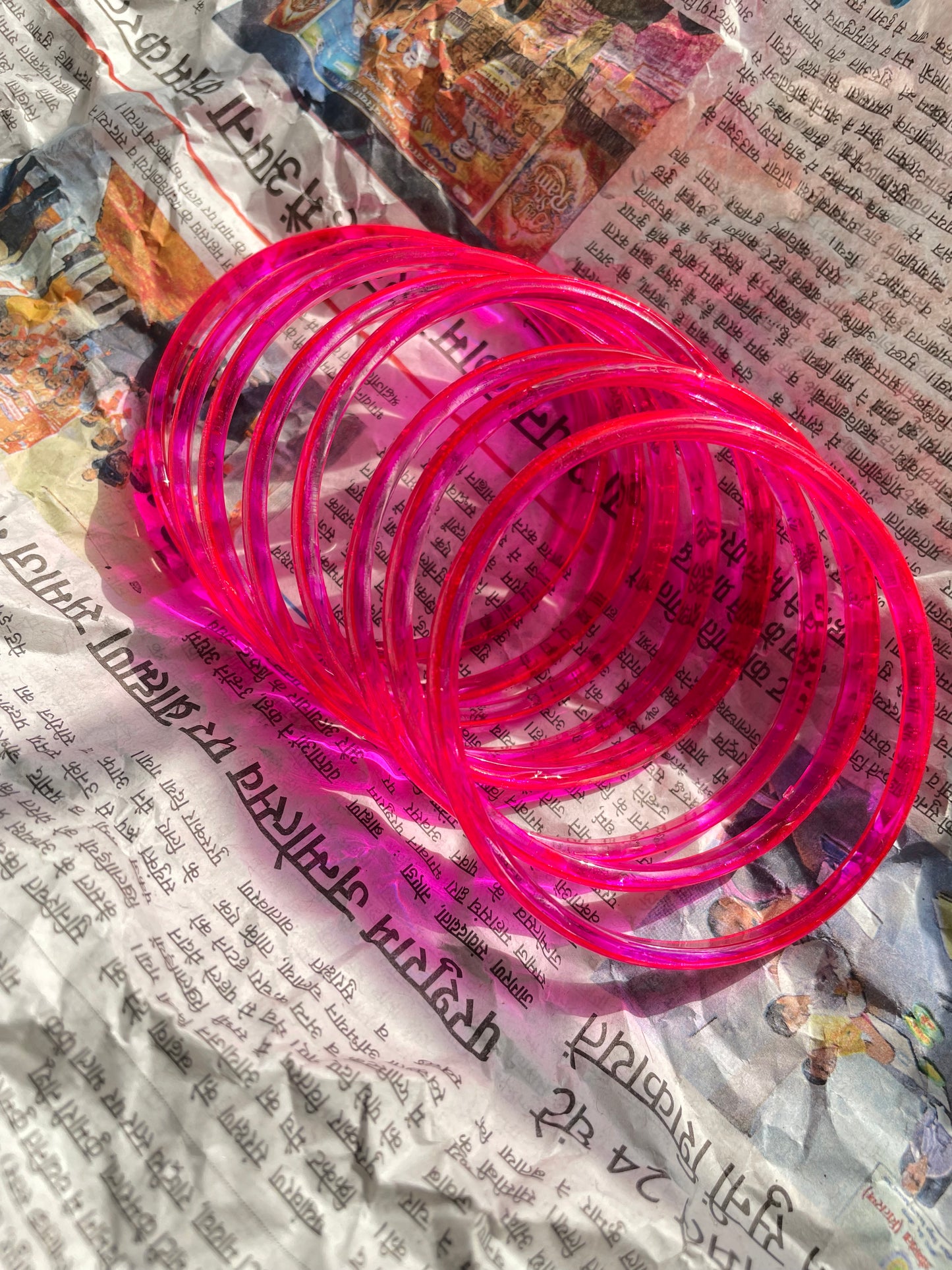 Jelly glass bangles set of 8 bangles jewellerylovers
