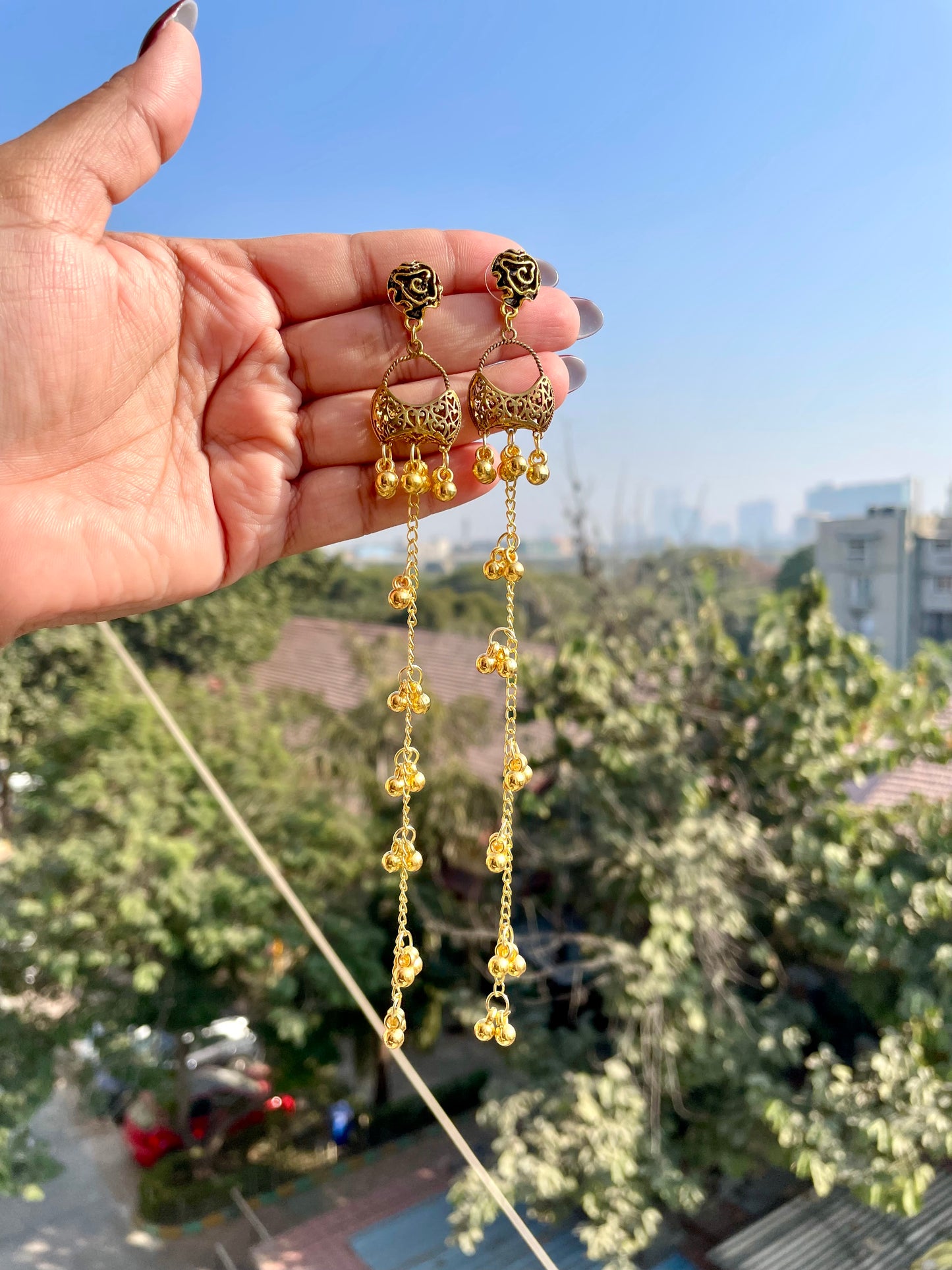 Oxidised earrings jewellerylovers
