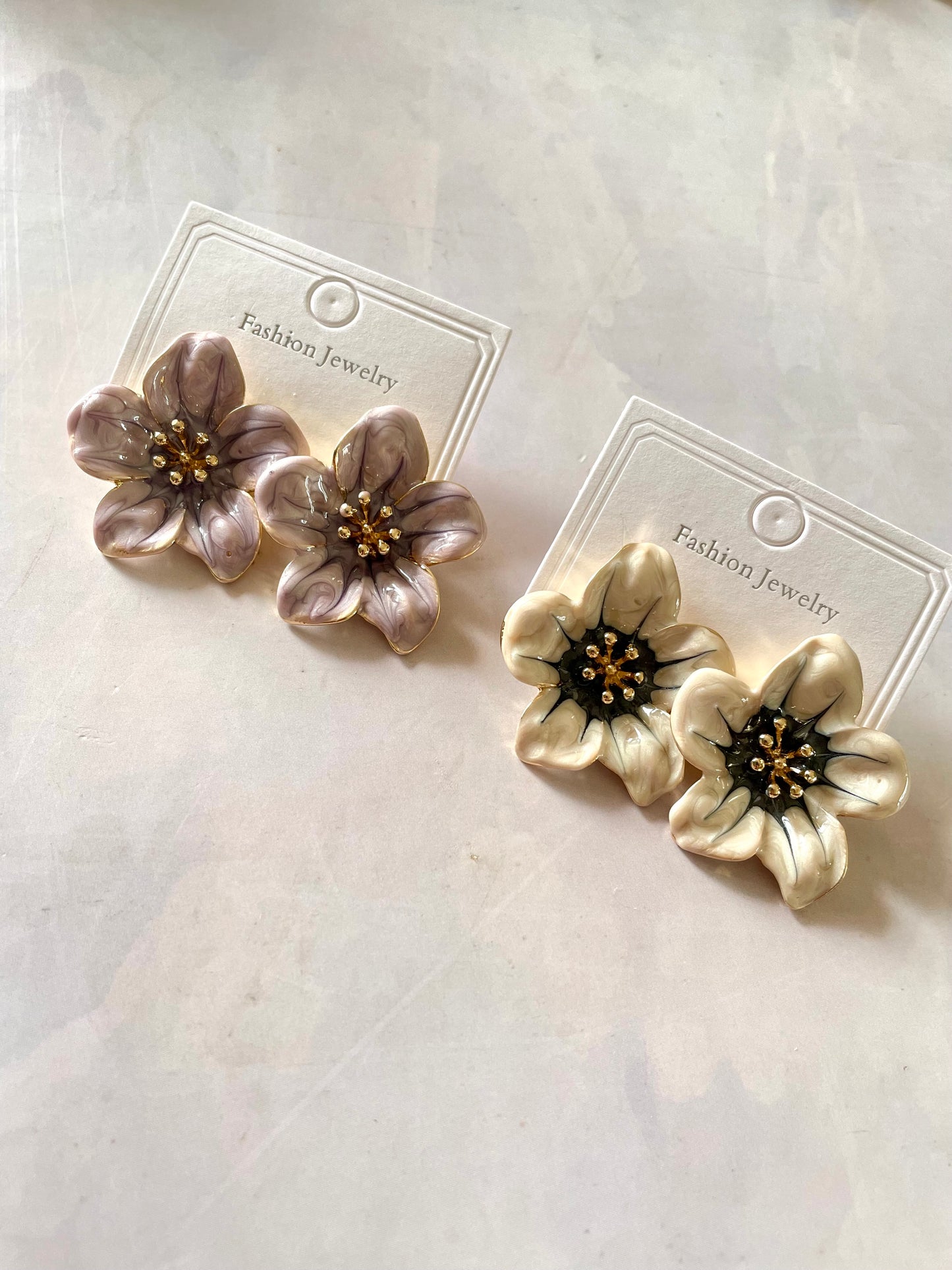 Flower Enamel studs