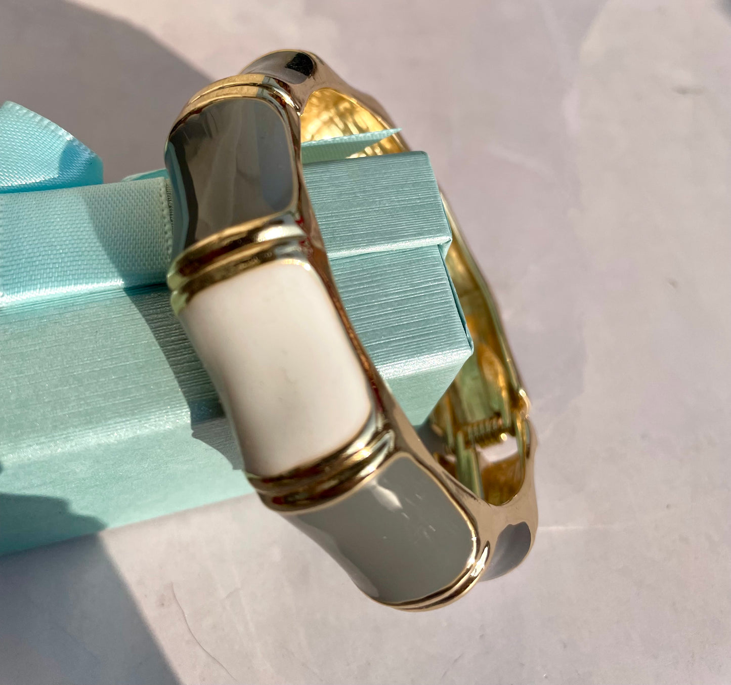 Wide Enamel bangle