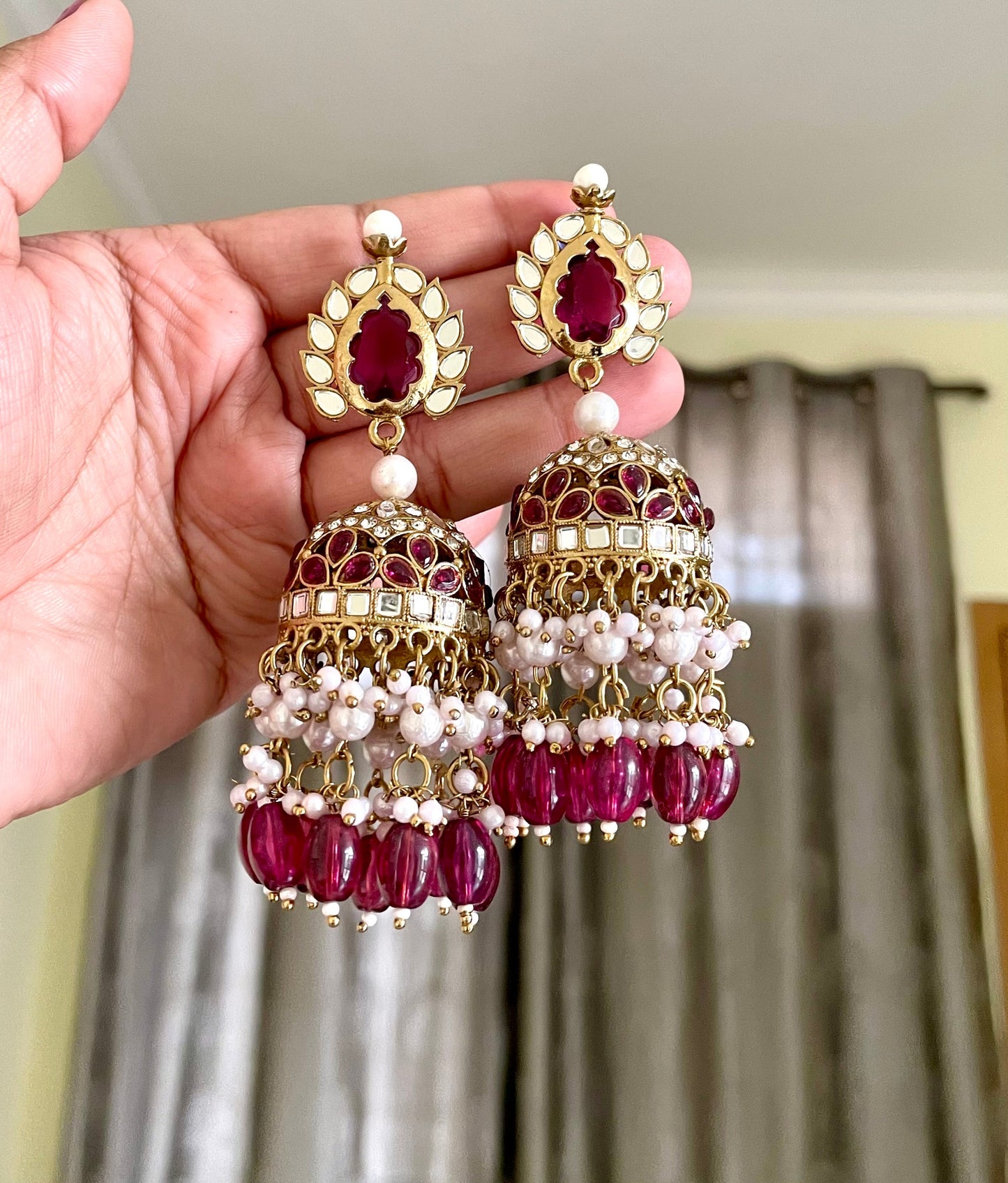 Shop bahara jhumka at Jewellery Lovers. Anti-tarnish, trendy & perfect for daily or festive wear. Free shipping available. jewellerylovers