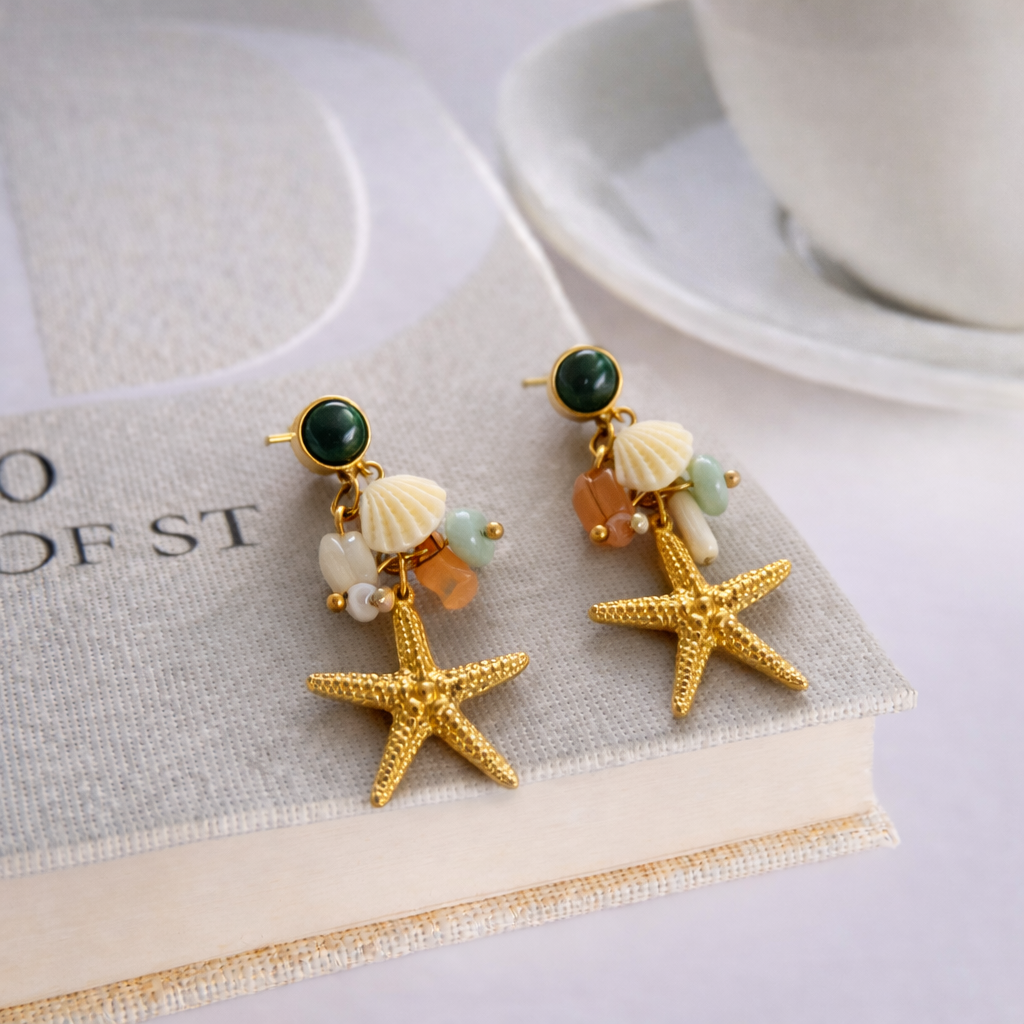 Starfish earrings jewellerylovers