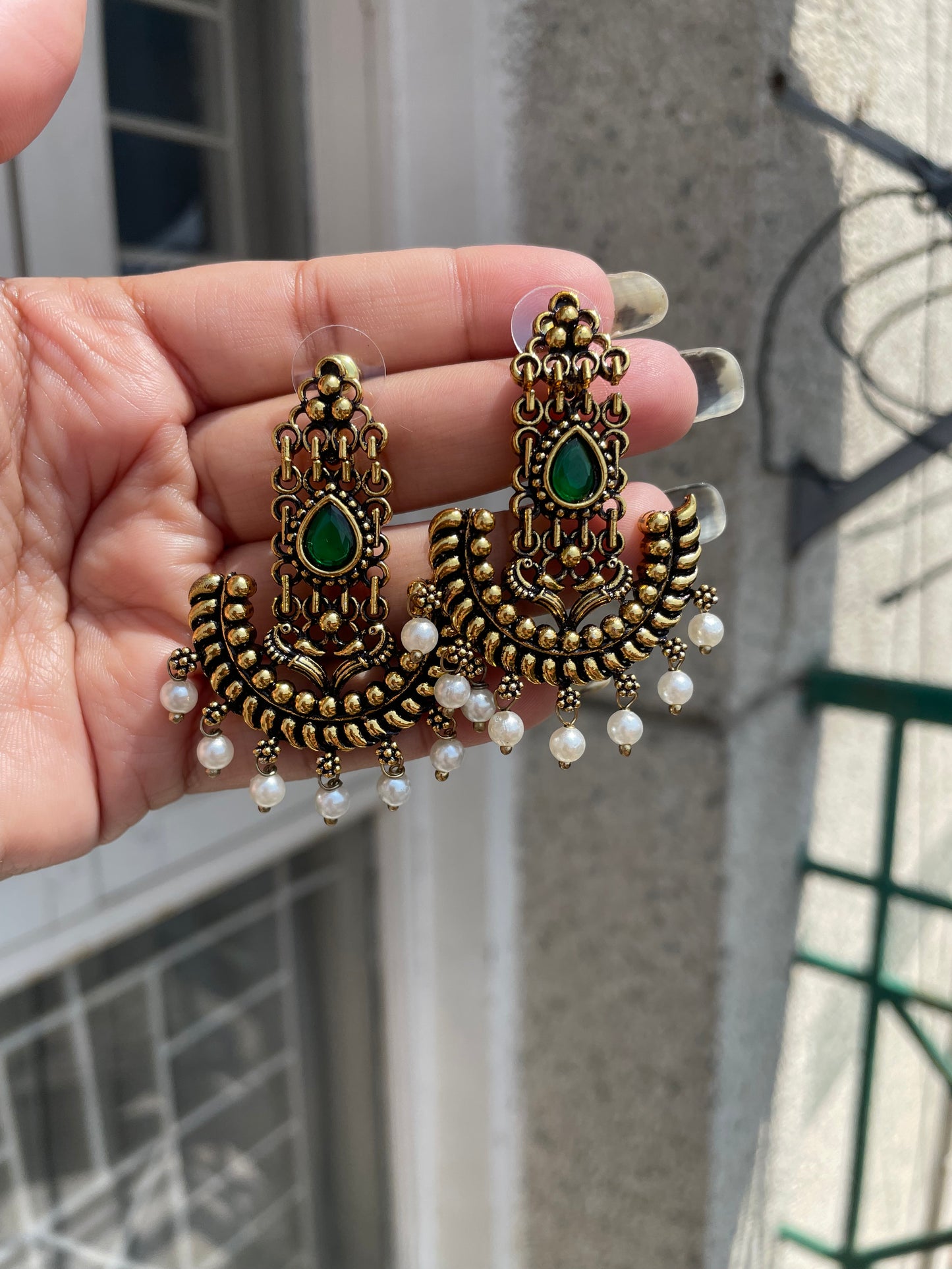Temple earrings