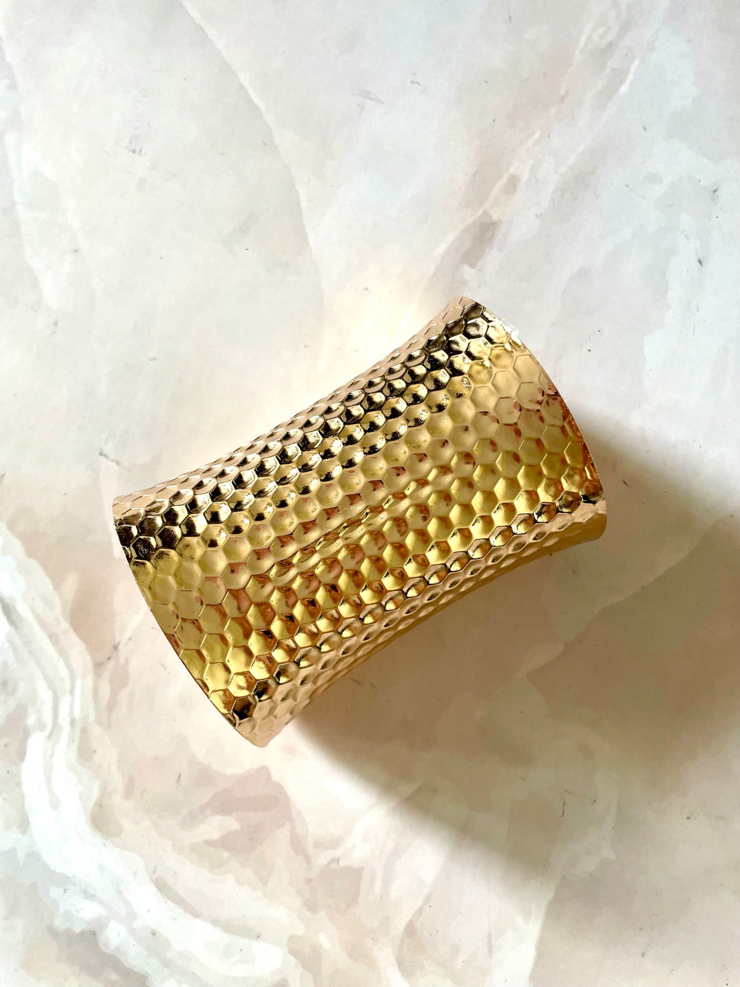 Long golden cuff