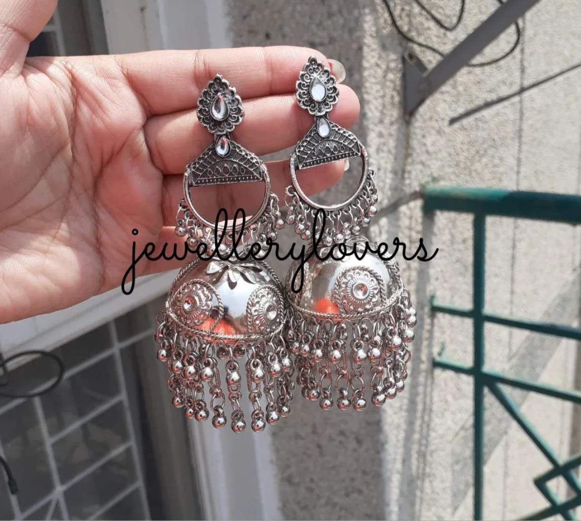 Shop oxidised doll earrings at Jewellery Lovers. Anti-tarnish, trendy & perfect for daily or festive wear. Free shipping available. jewellerylovers