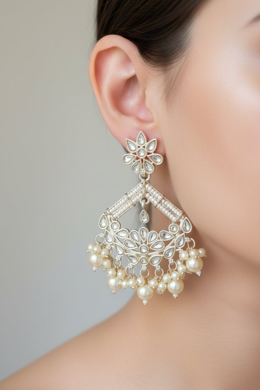 Kundan earrings jewellerylovers