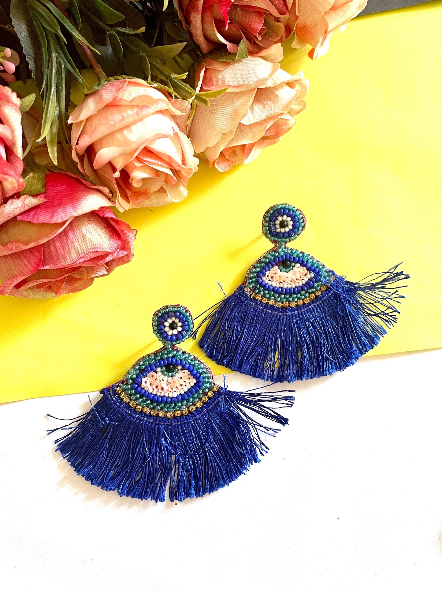 Shop evil eye earrings at Jewellery Lovers. Anti-tarnish, trendy & perfect for daily or festive wear. Free shipping available. jewellerylovers