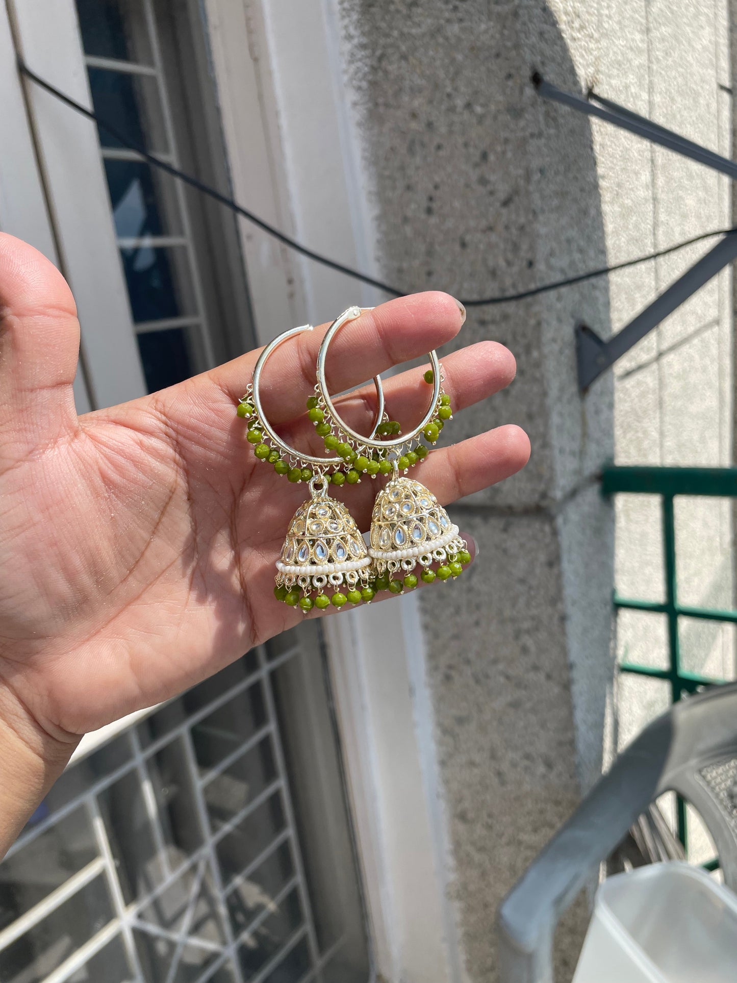 Shop kundan baali with jhumka at Jewellery Lovers. Anti-tarnish, trendy & perfect for daily or festive wear. Free shipping available. jewellerylovers