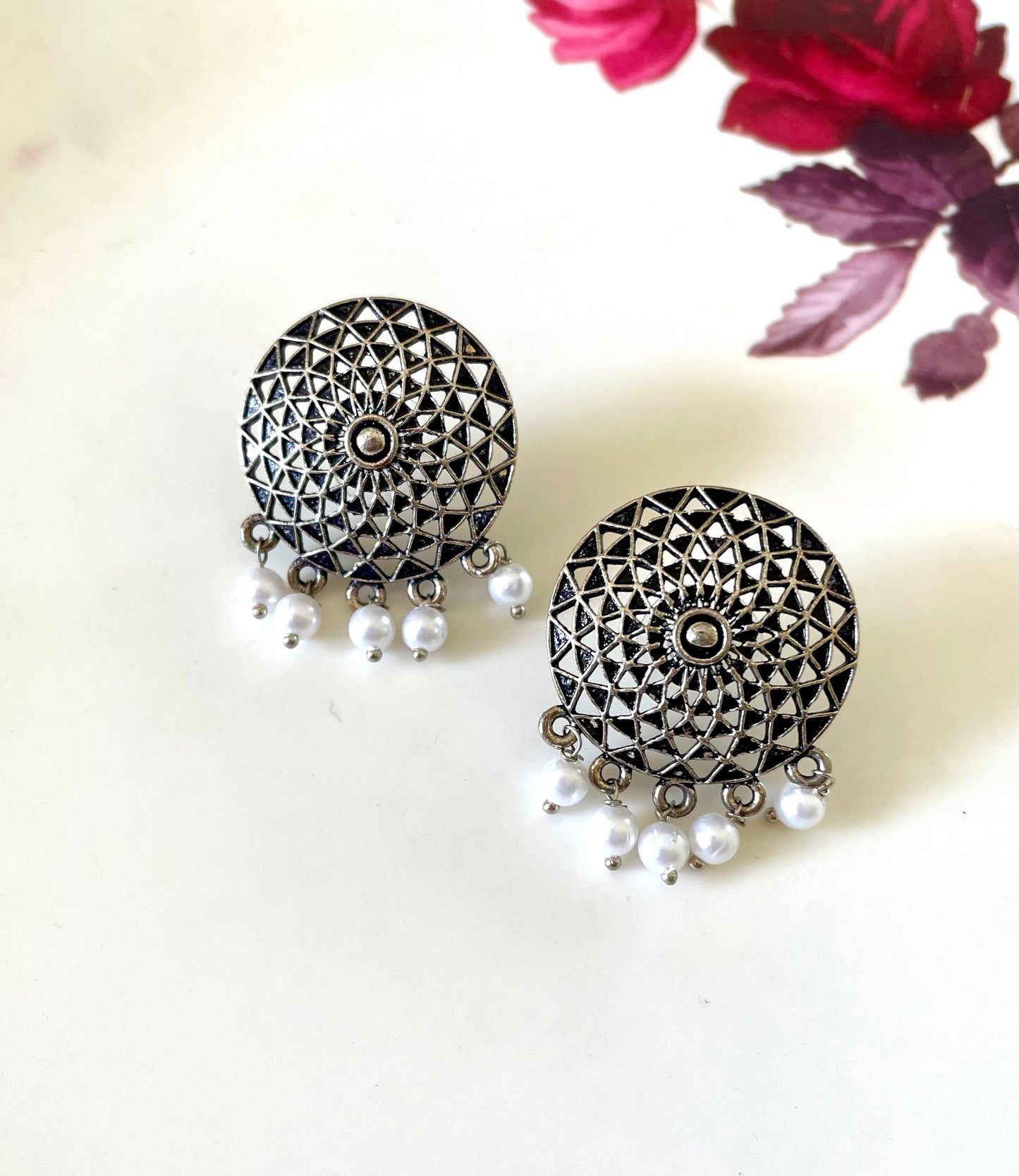 Shop mandala studs at Jewellery Lovers. Anti-tarnish, trendy & perfect for daily or festive wear. Free shipping available. jewellerylovers