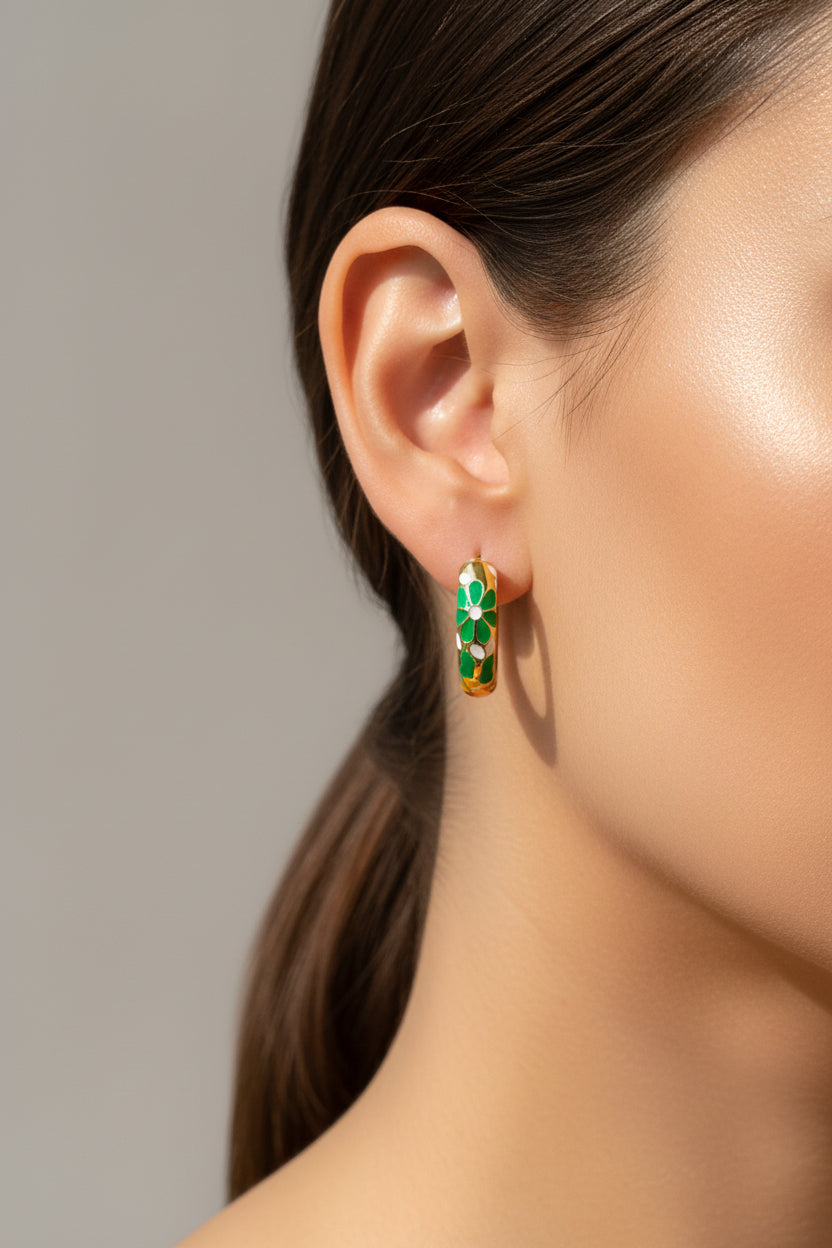 Premium enamel hoops jewellerylovers