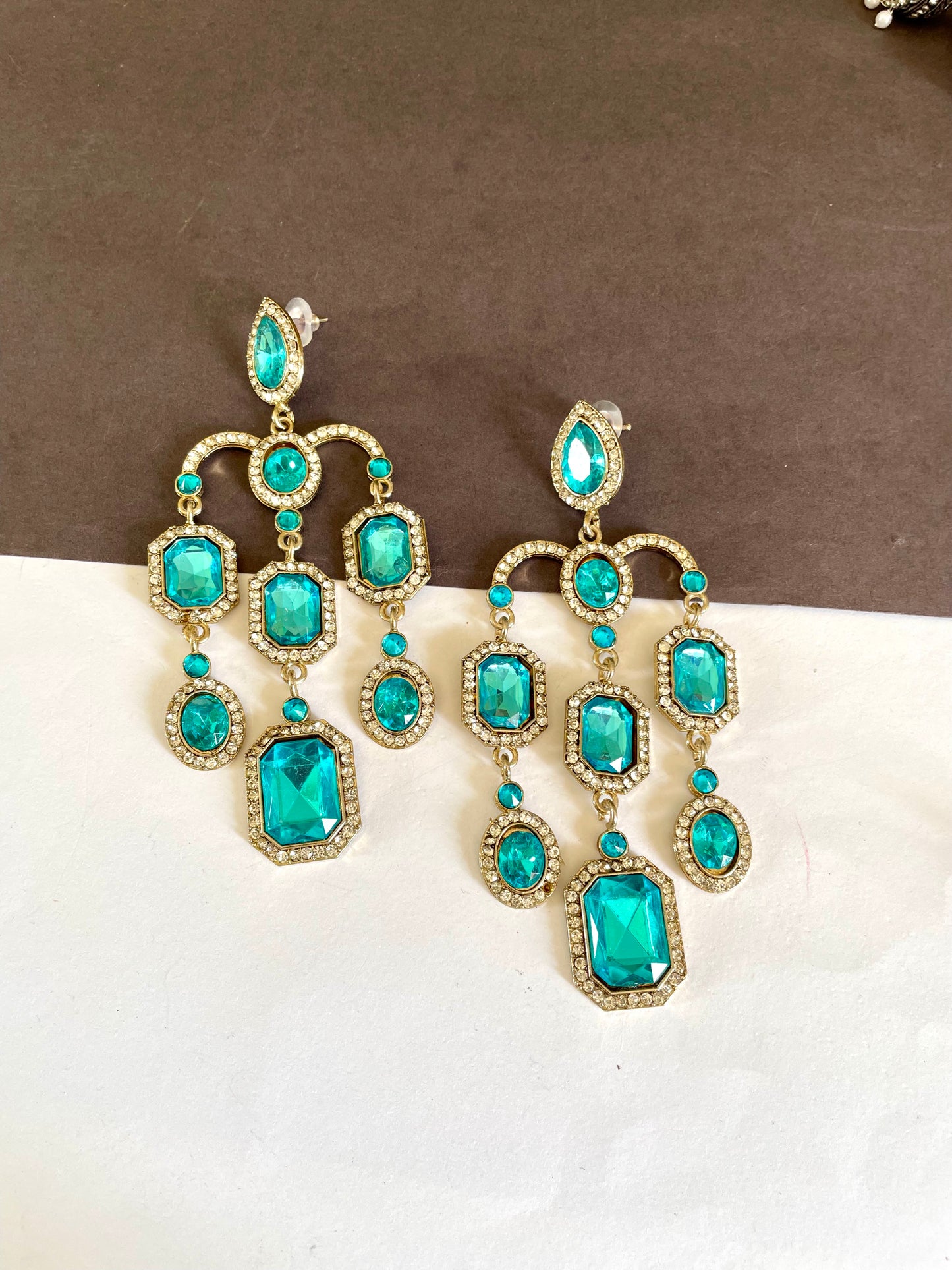 Sparkle long earrings