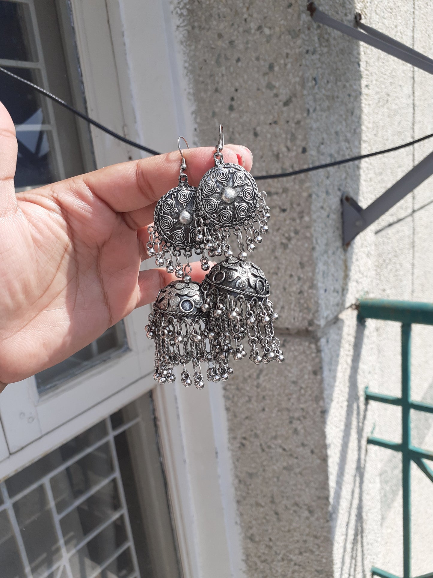 Shop double layer jhumka at Jewellery Lovers. Anti-tarnish, trendy & perfect for daily or festive wear. Free shipping available. jewellerylovers