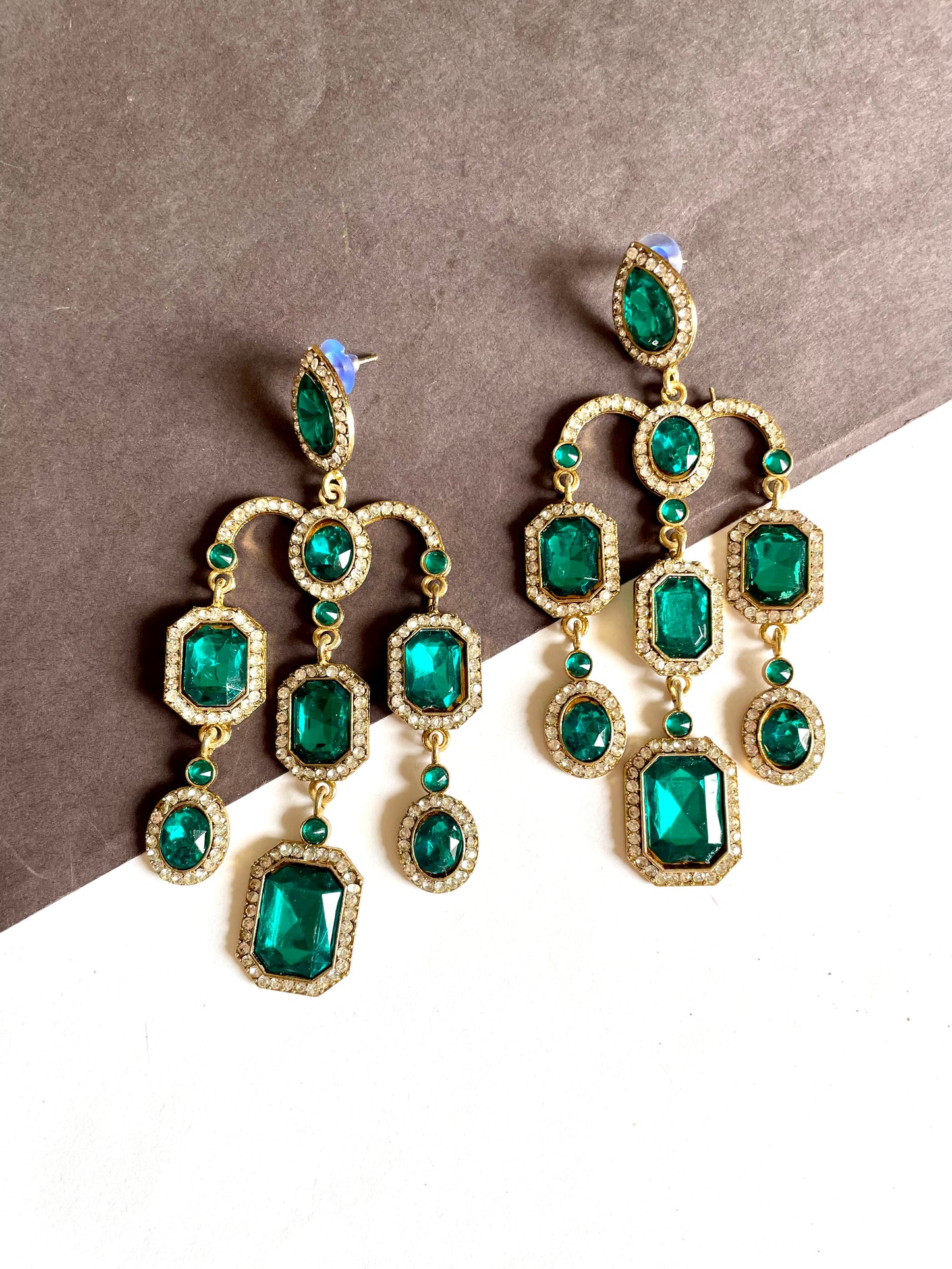 Sparkle long earrings