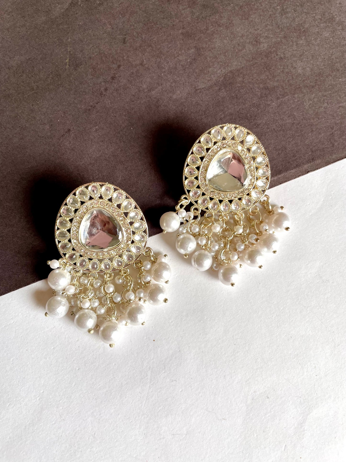 Shop polki studs at Jewellery Lovers. Anti-tarnish, trendy & perfect for daily or festive wear. Free shipping available. jewellerylovers
