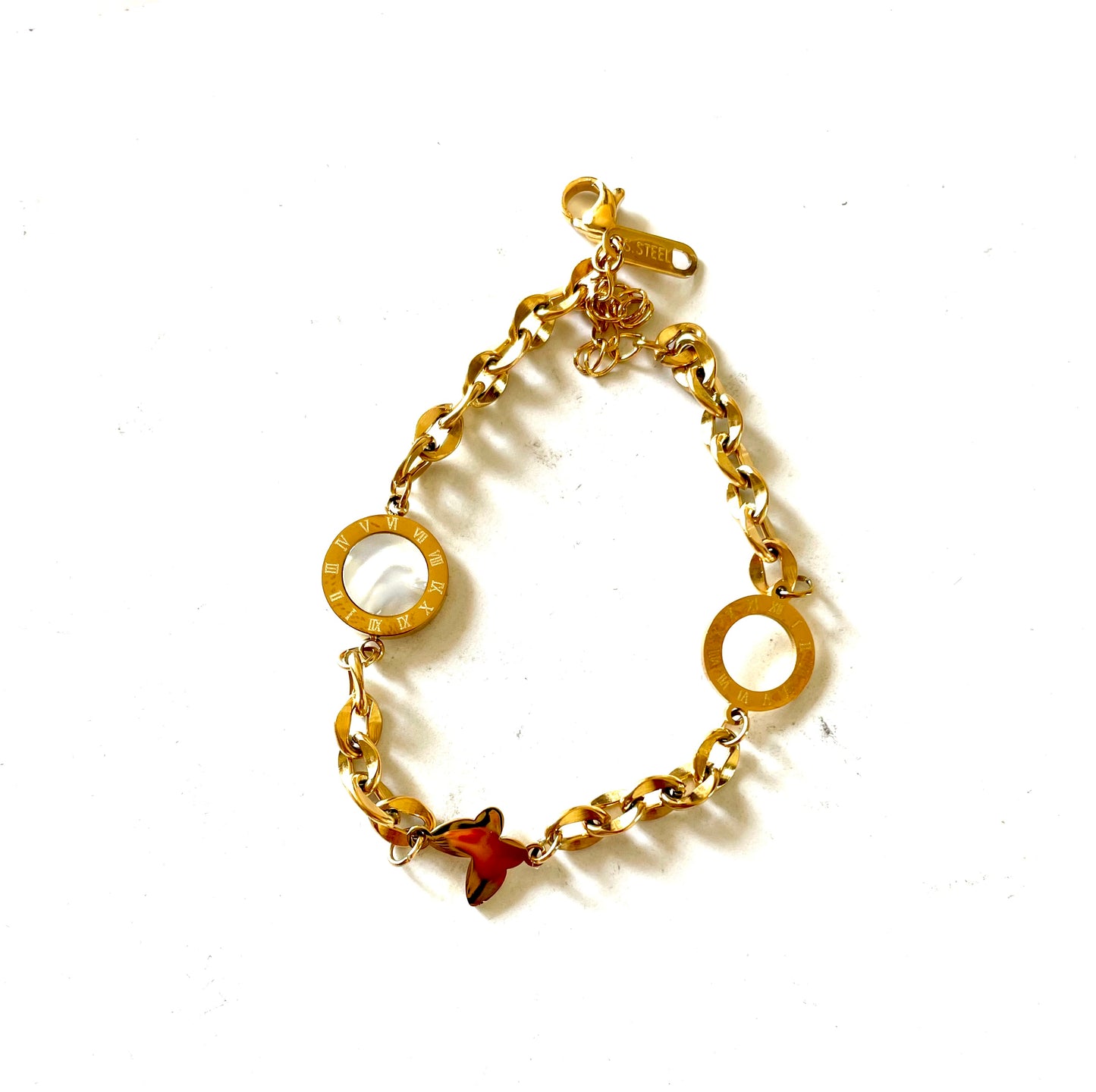 Butterfly chain bracelet