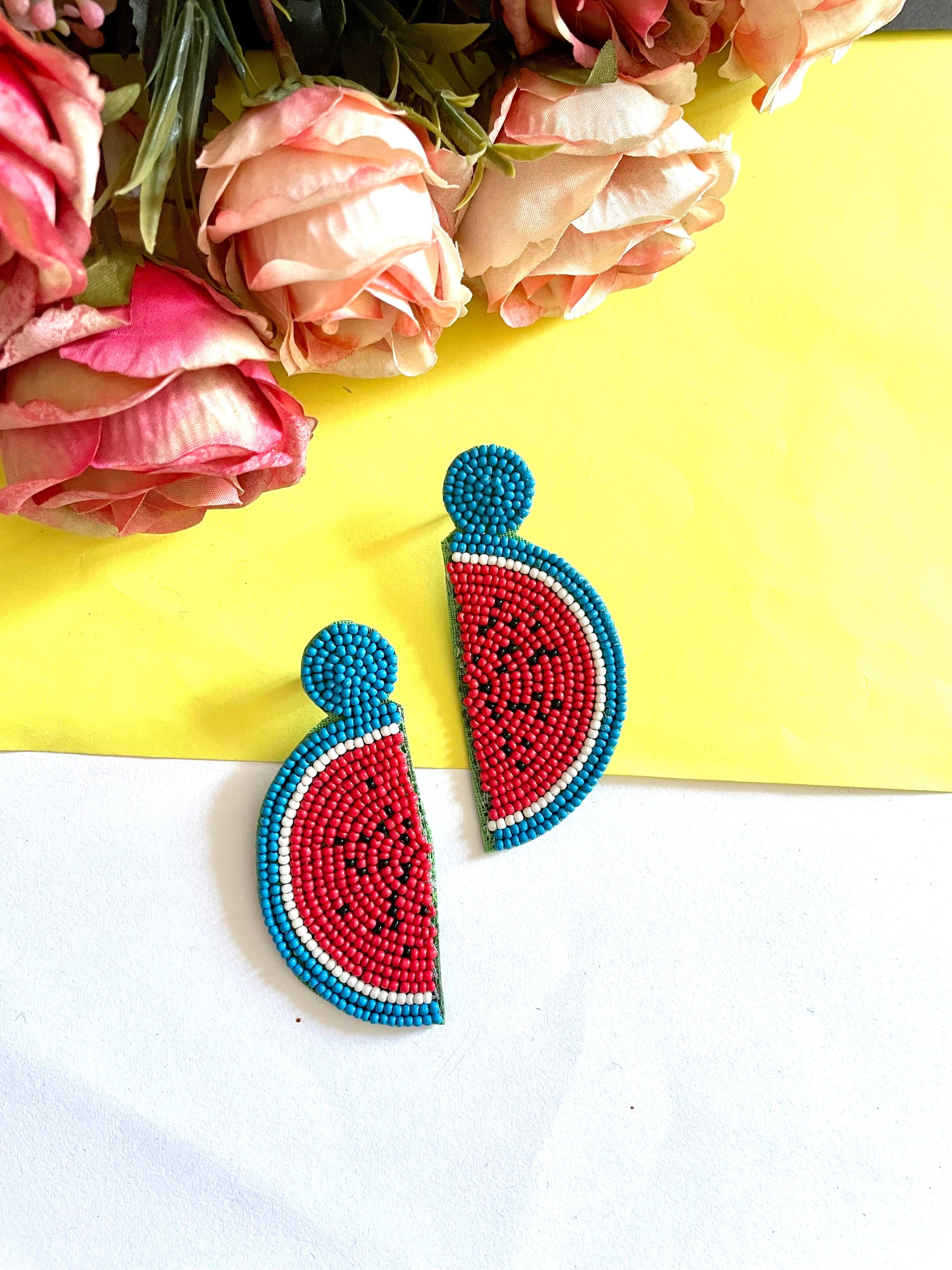 Shop watermelon earrings at Jewellery Lovers. Anti-tarnish, trendy & perfect for daily or festive wear. Free shipping available. jewellerylovers