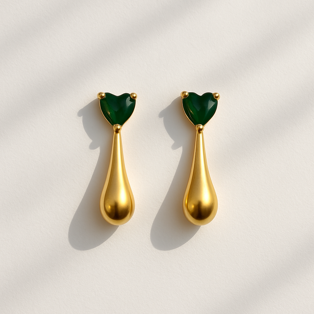 Heart studs jewellerylovers