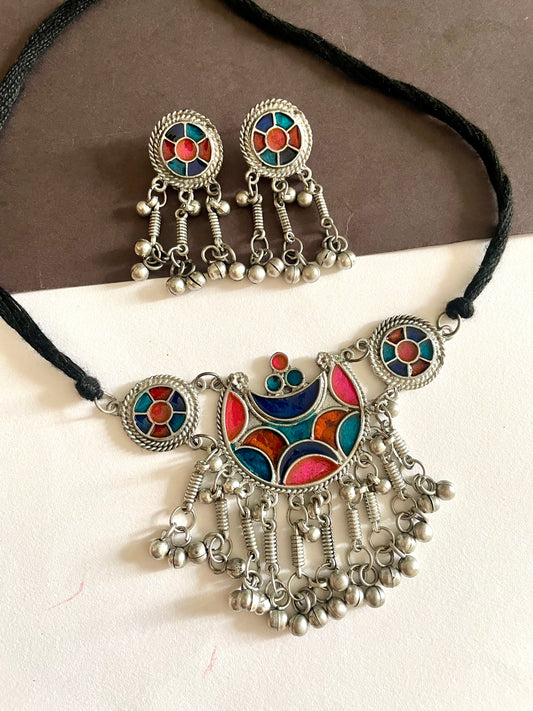 Multicolour choker jewellerylovers