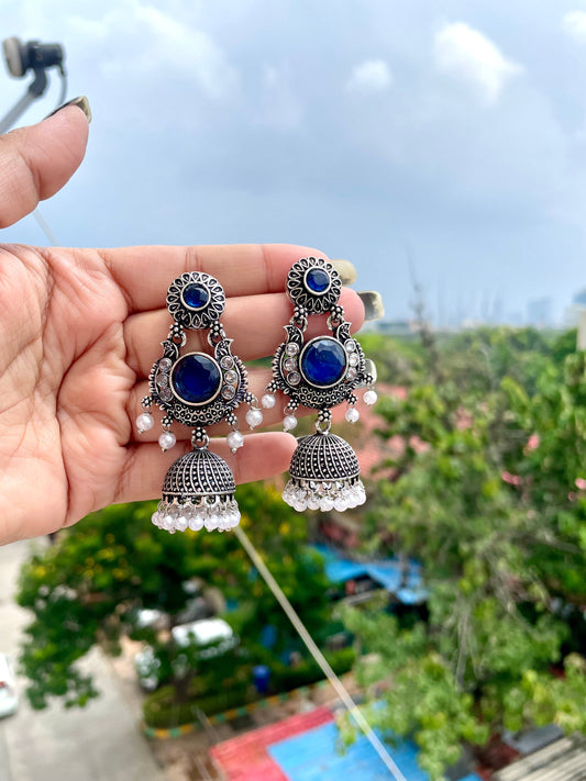 Double beaded jhumka jewellerylovers