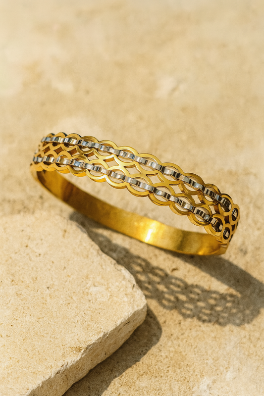 Dual shade bangle | Bangle by Jewellery Lovers jewellerylovers