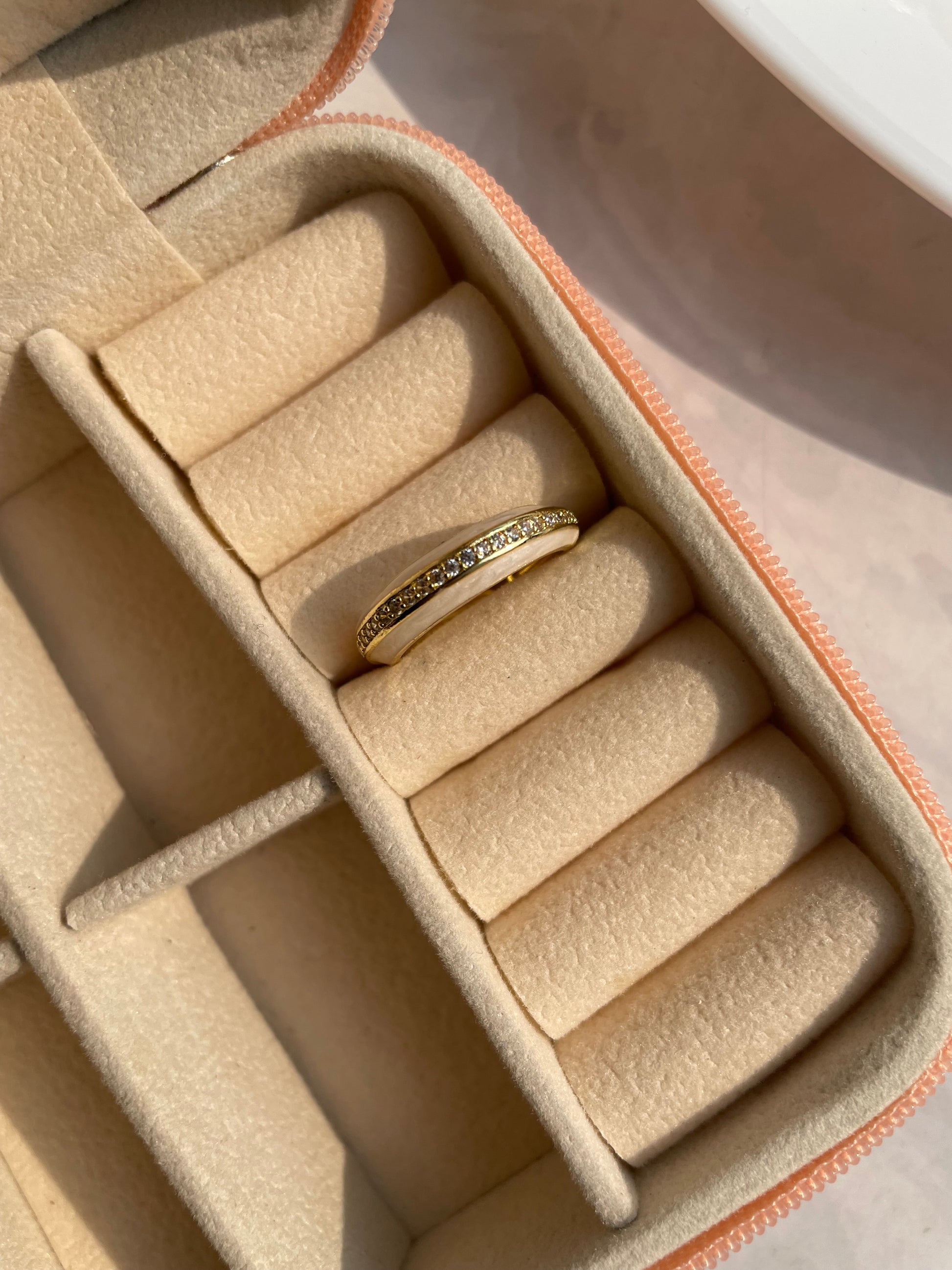 Adjustable enamel anti tarnished ring jewellerylovers