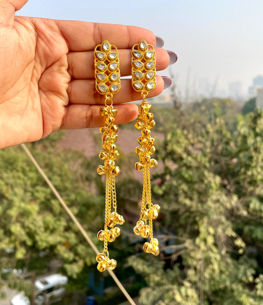 Ghungroo Kashmiri oxidised earrings jewellerylovers