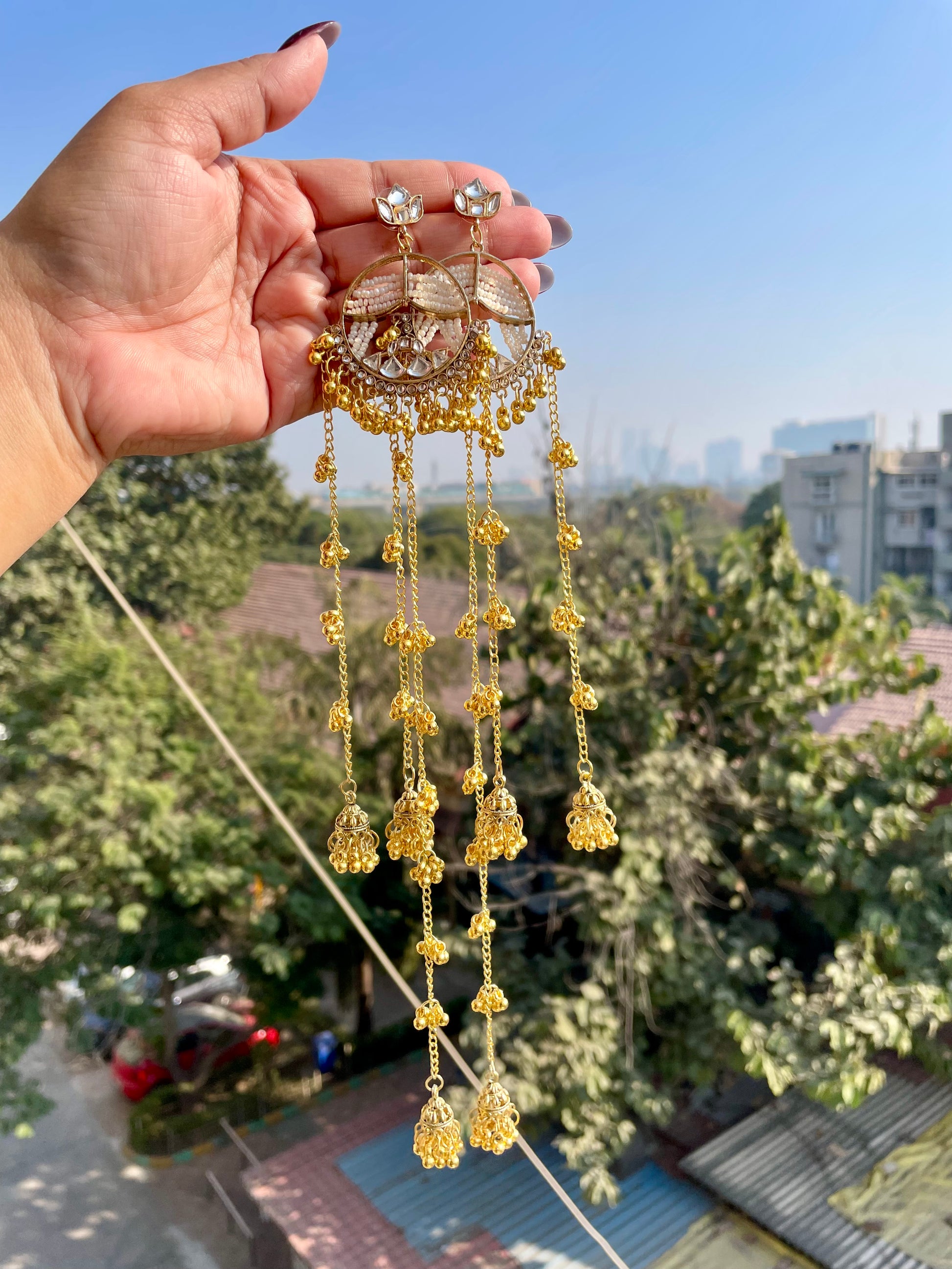 Chaandbali kashmiri earrings jewellerylovers