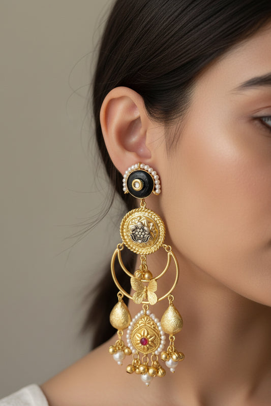 Kashmiri long jhumkas jewellerylovers