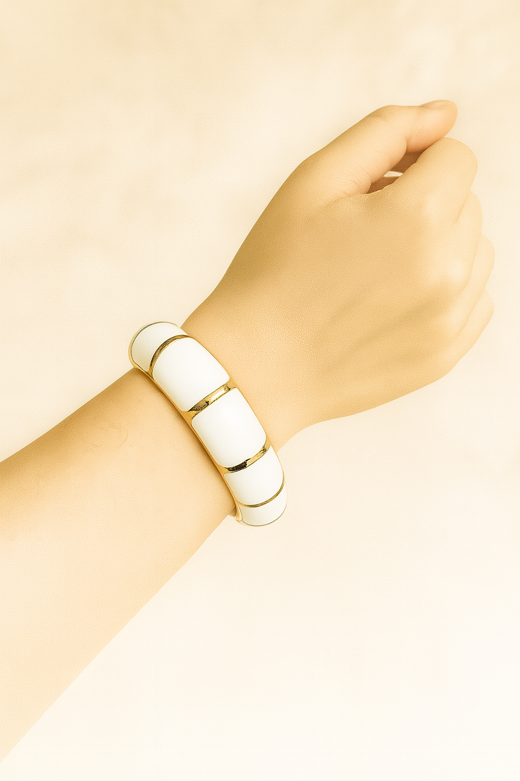 White round enamel bangle jewellerylovers