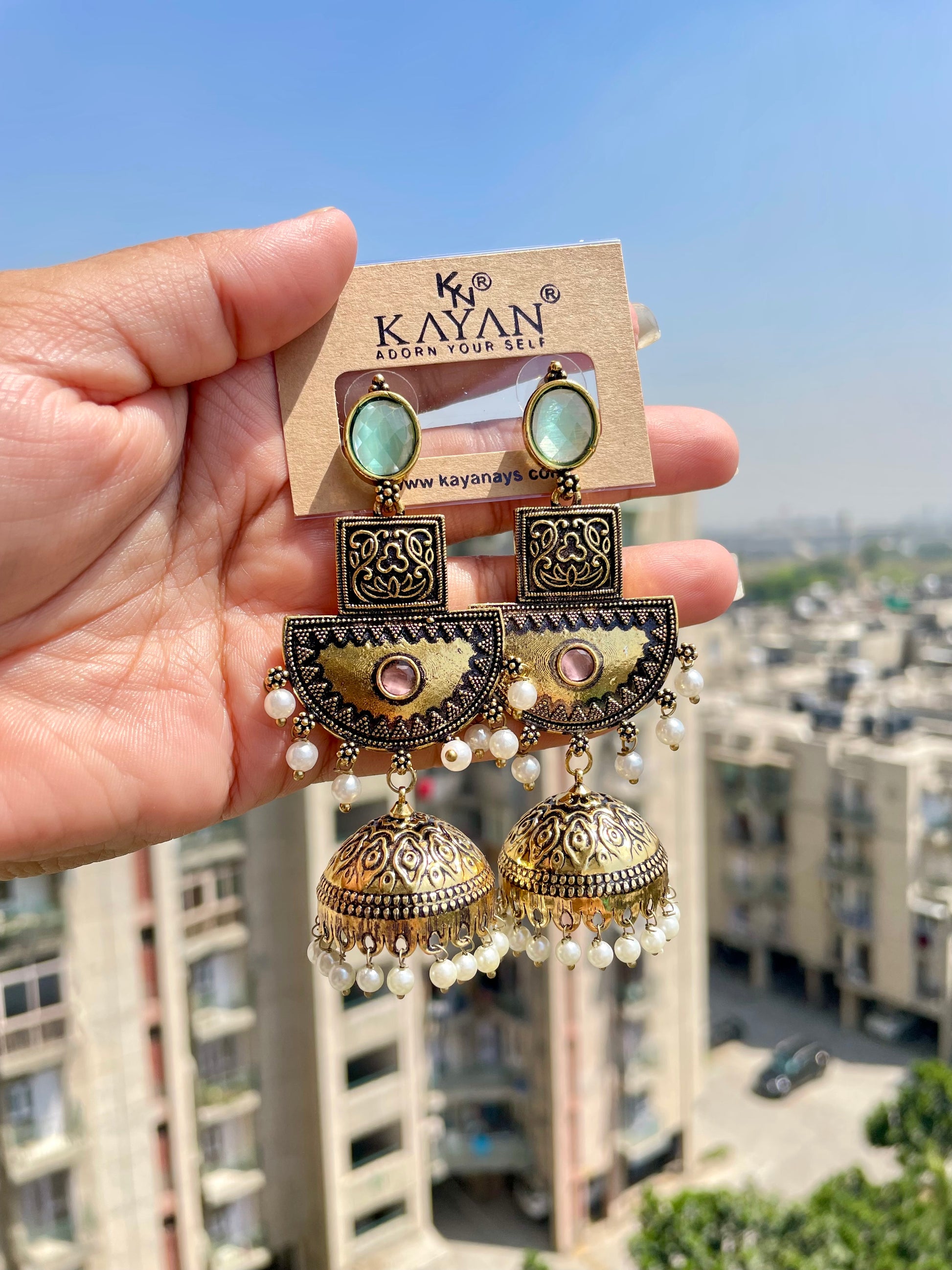 Antique Kashmiri jhumka jewellerylovers