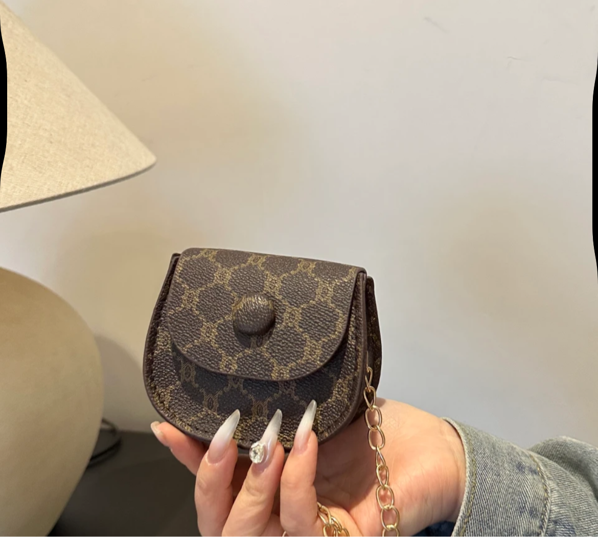 Mini Designer-Inspired Sling Bag with Chain | Compact Crossbody Pouch – 2 Shades jewellerylovers