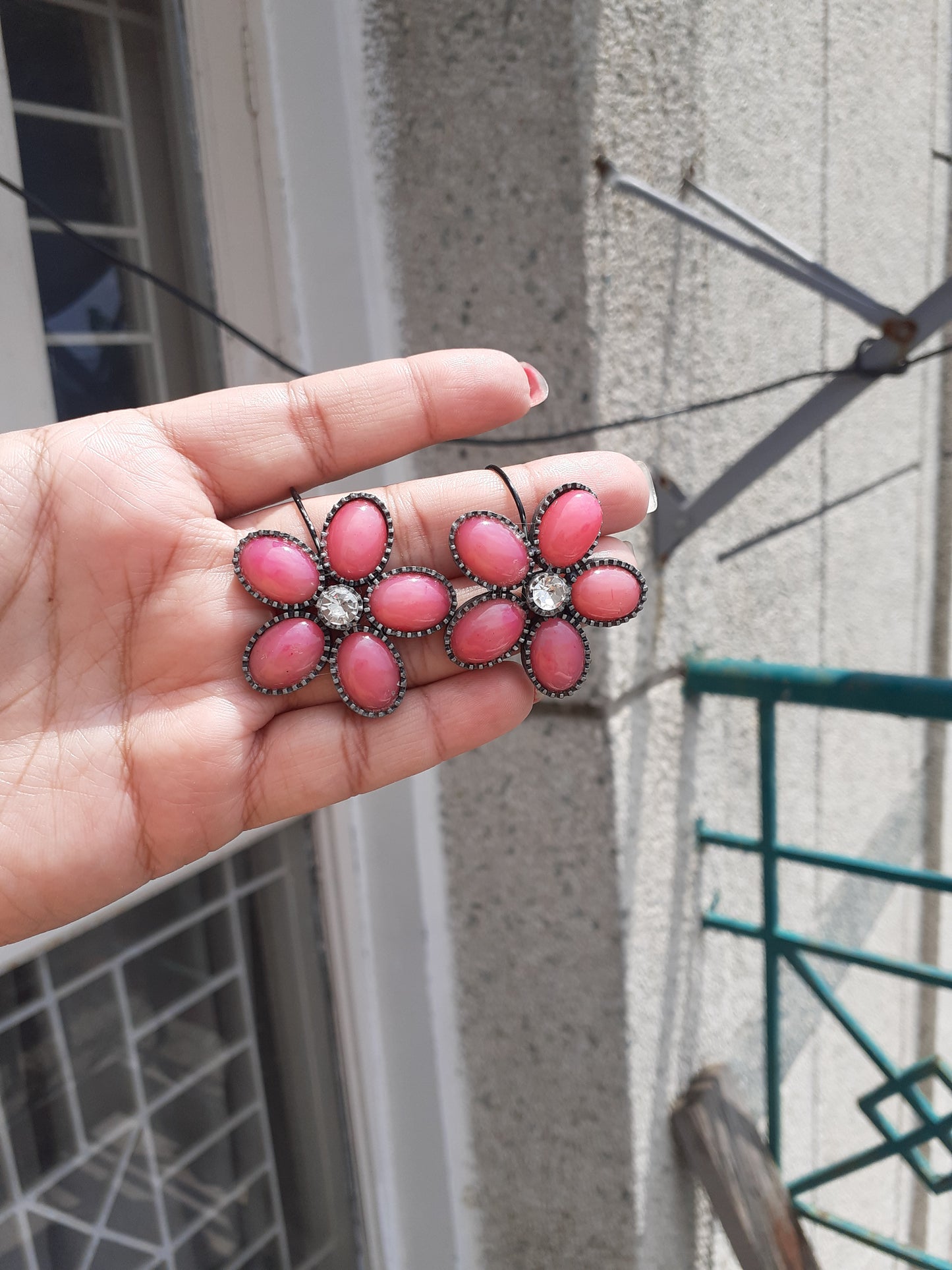 Flower earrings