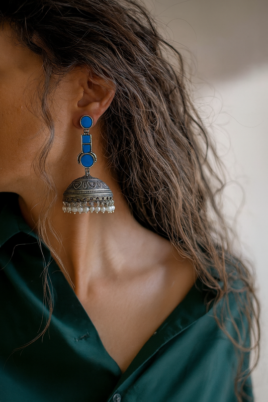 Glass jhumka jewellerylovers